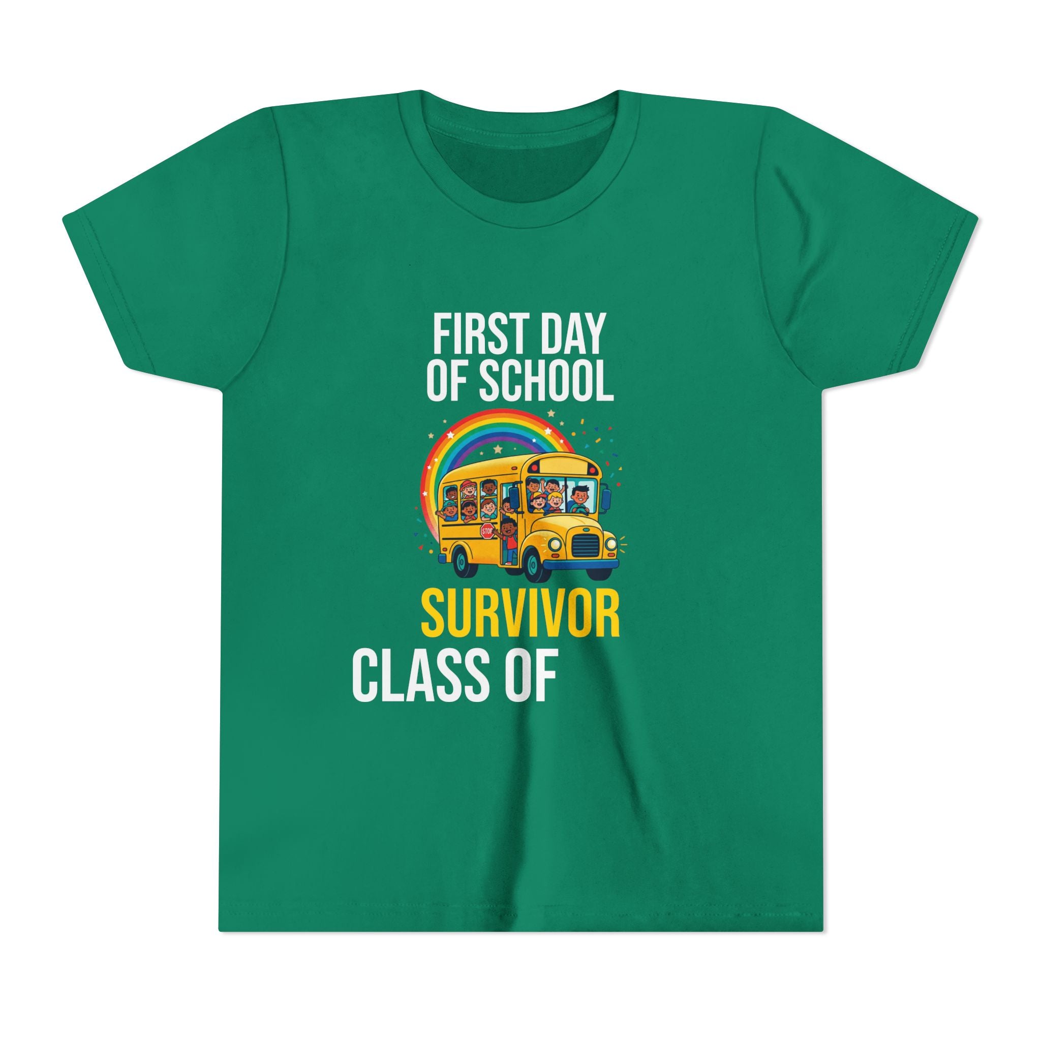 First Day Of School Survivor T-Shirt — Funny Back To School Kids Gift Tee