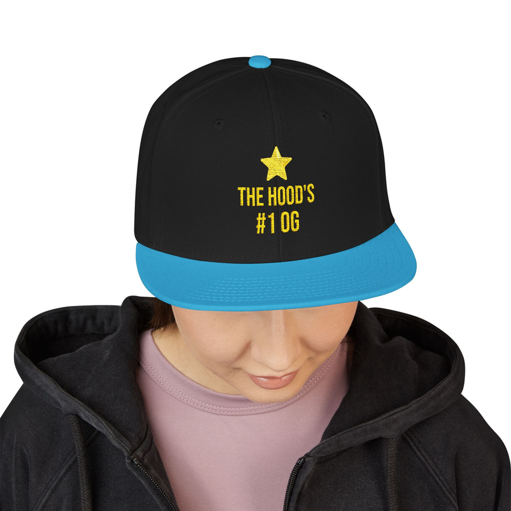 Hood's #1 OG Embroidered Snapback Hat — Street Style Cap