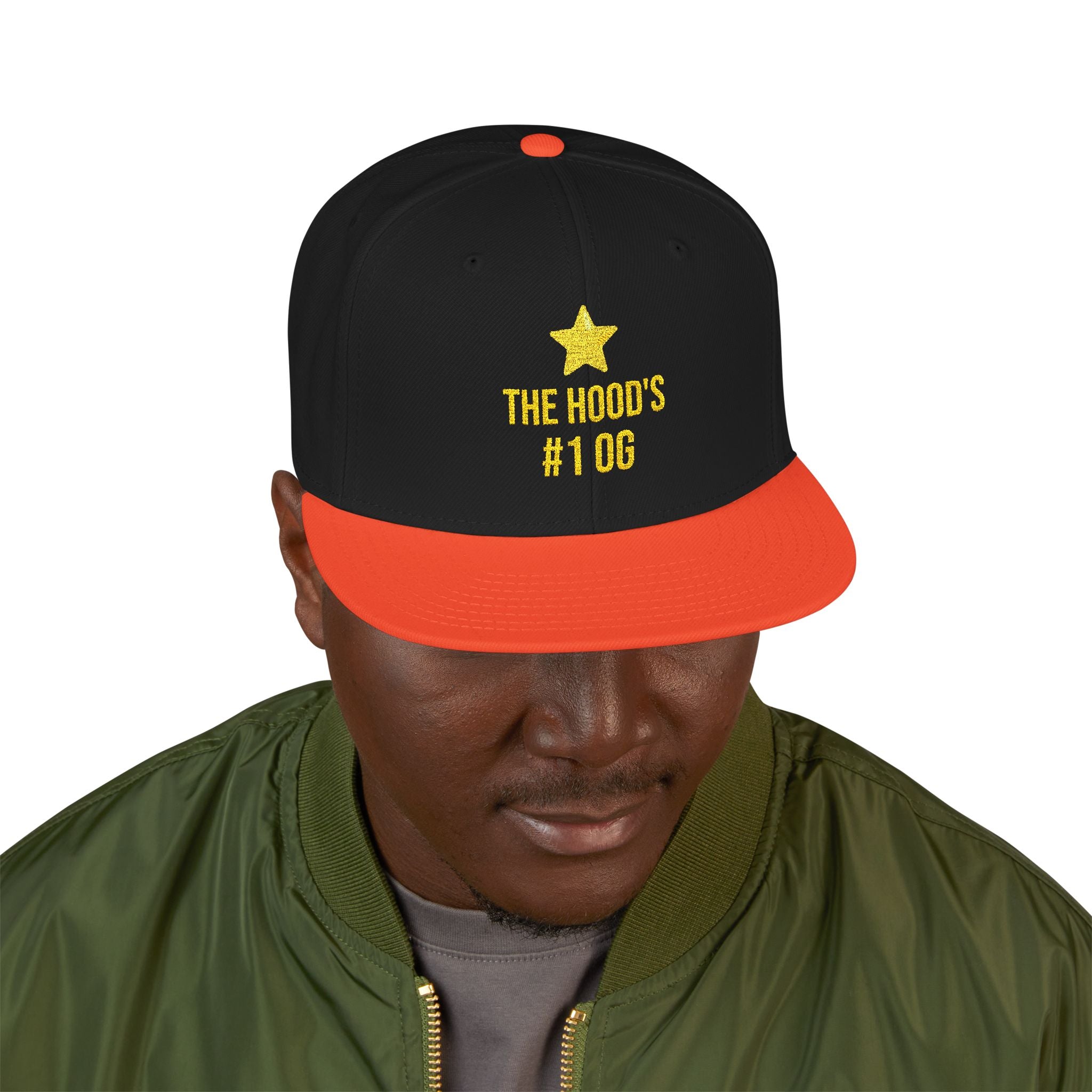 Hood's #1 OG Embroidered Snapback Hat — Street Style Cap
