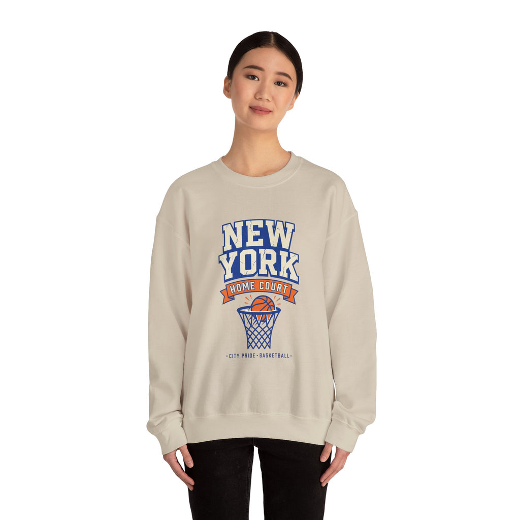 New York Home Court Sweatshirt | Vintage Basketball Pride
