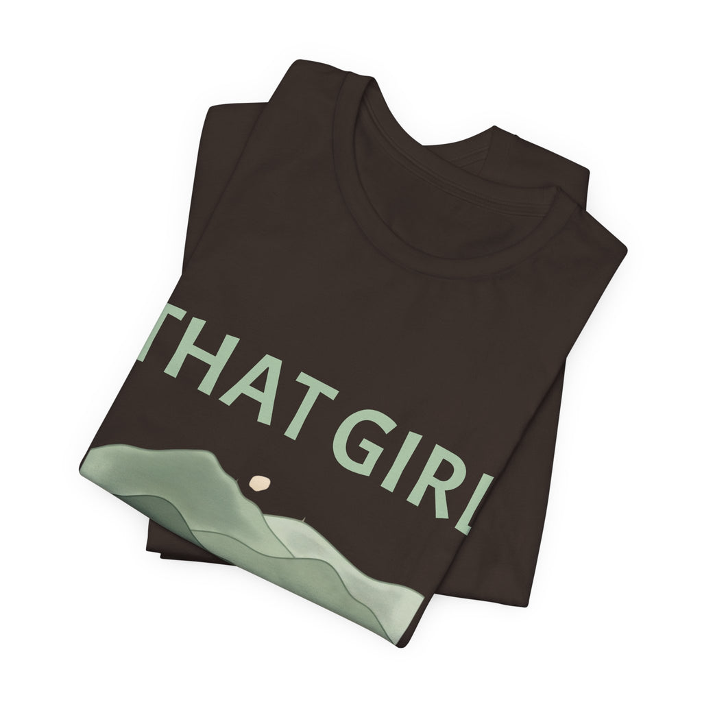That Girl Era T-Shirt – Retro Mountain Graphic Tee for Empowered Women