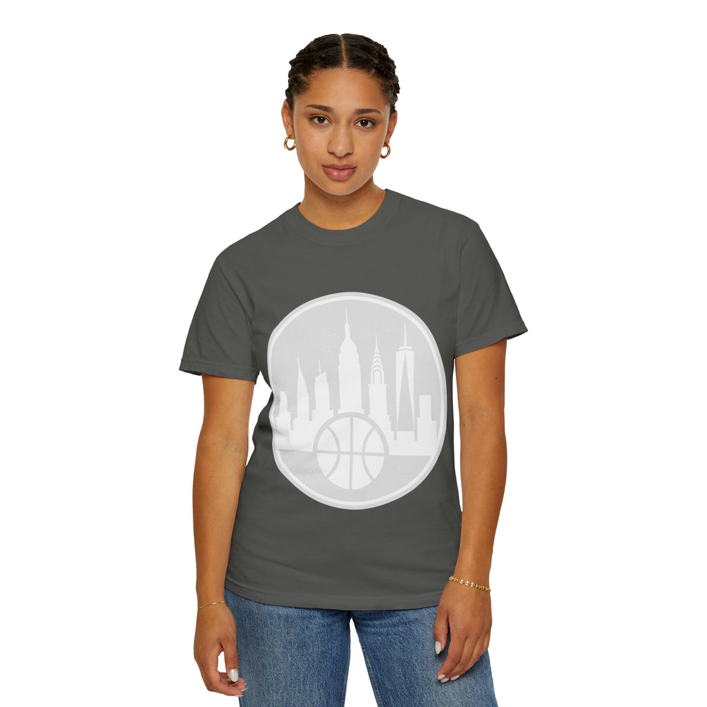 City Skyline Basketball T-Shirt — Urban Basketball Graphic Tee