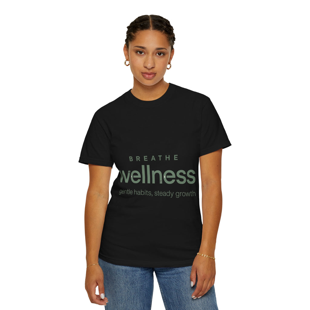 Wellness Breath T-Shirt — "Breathe Wellness" Mindful Graphic Tee