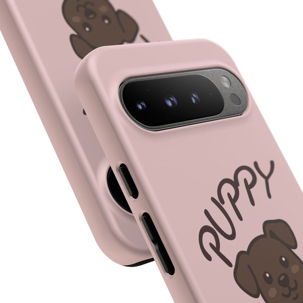 Puppy Lover Phone Case — Cute Brown Puppy Tough Phone Cover