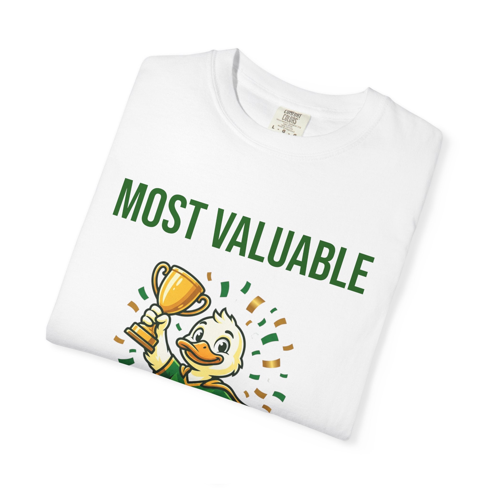 MVP Duck T‑Shirt — "Most Valuable Player" Cute Trophy Cartoon Tee