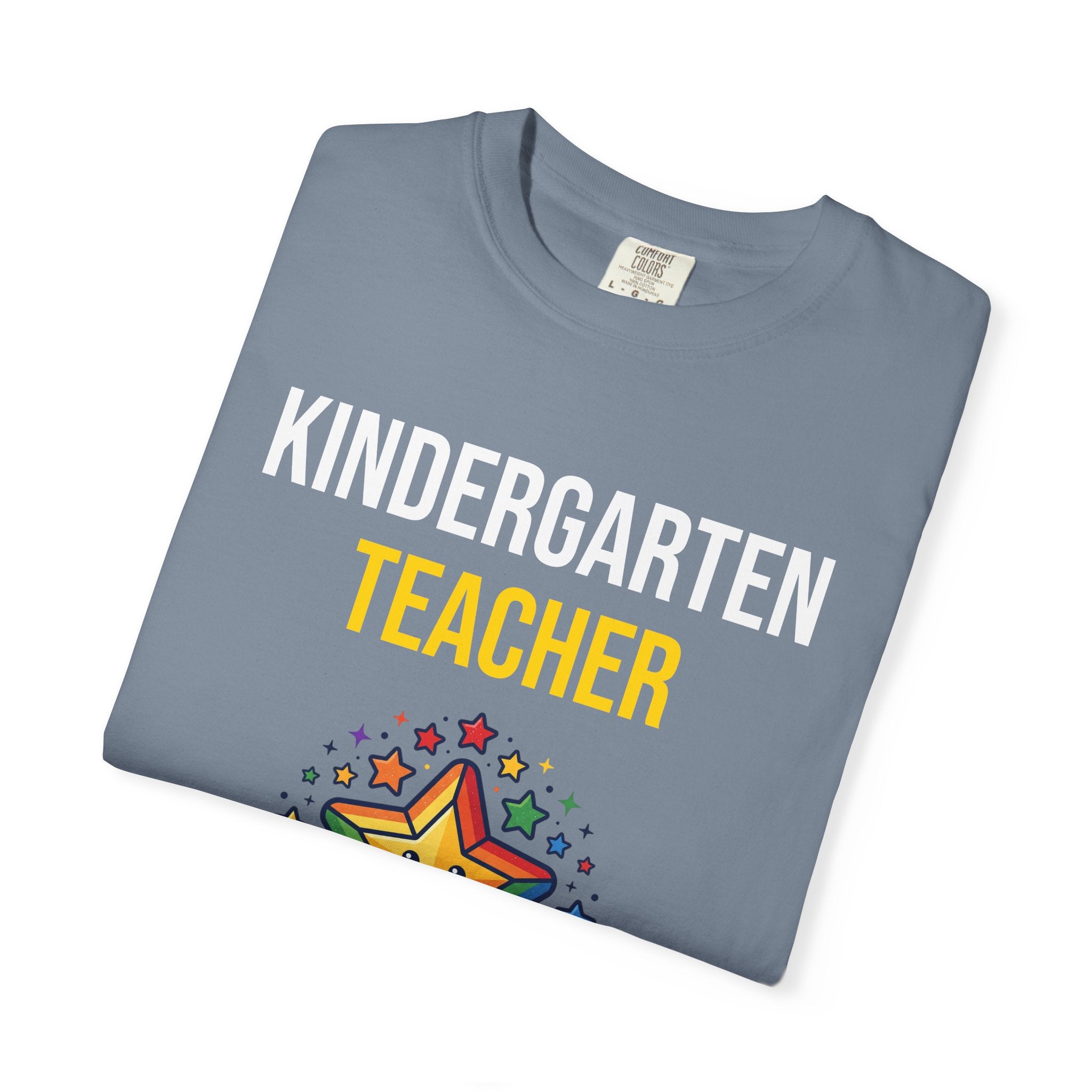 Kindergarten Teacher T-Shirt - "Shaping Little Minds Daily" Cute Star Design