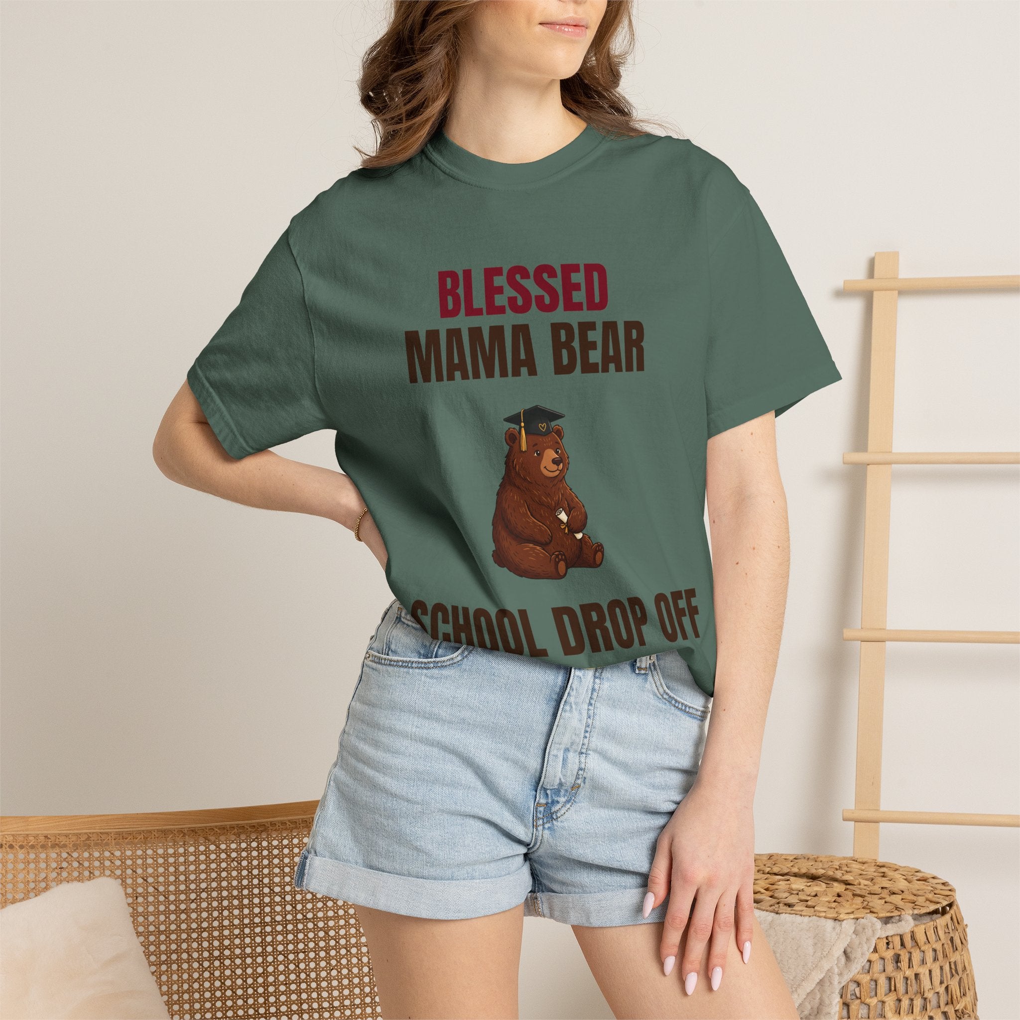 Mama Bear "School Drop Off Survivor" T-Shirt