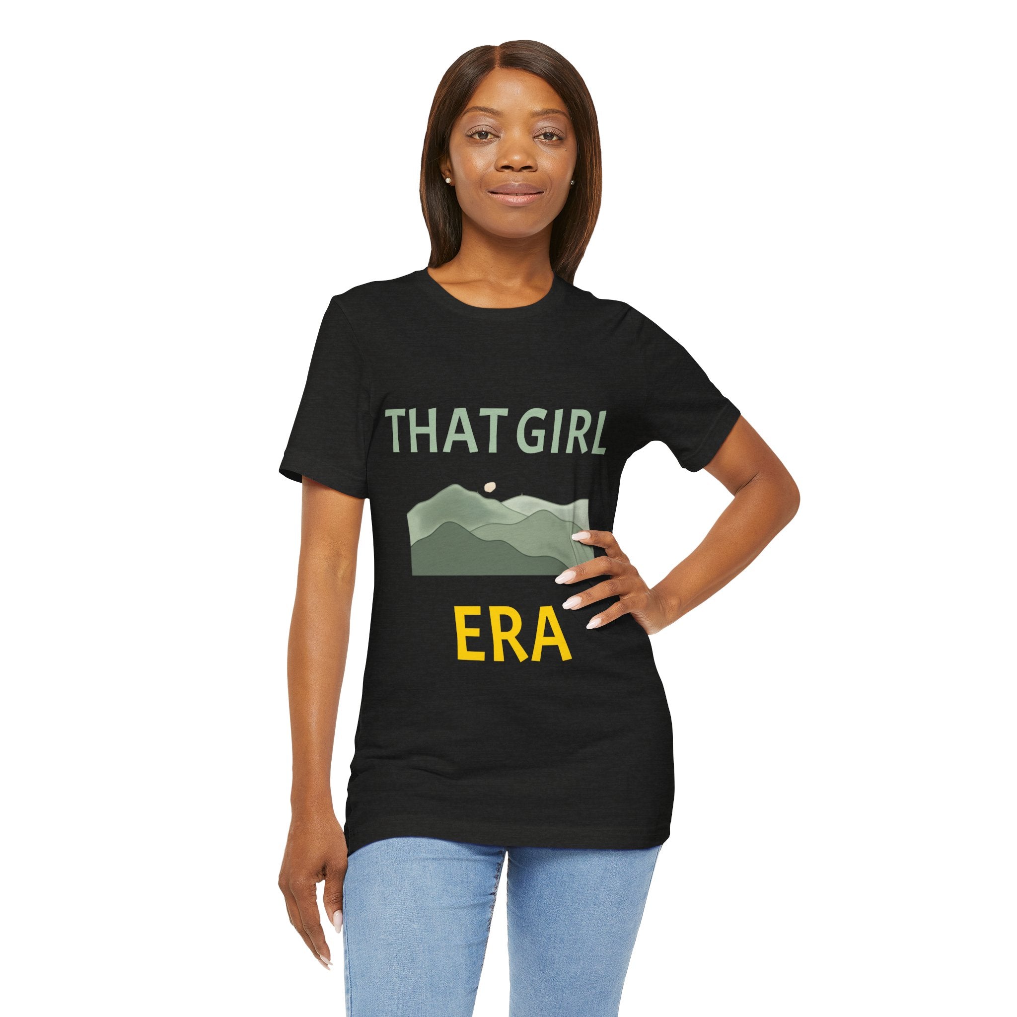 That Girl Era T-Shirt – Retro Mountain Graphic Tee for Empowered Women