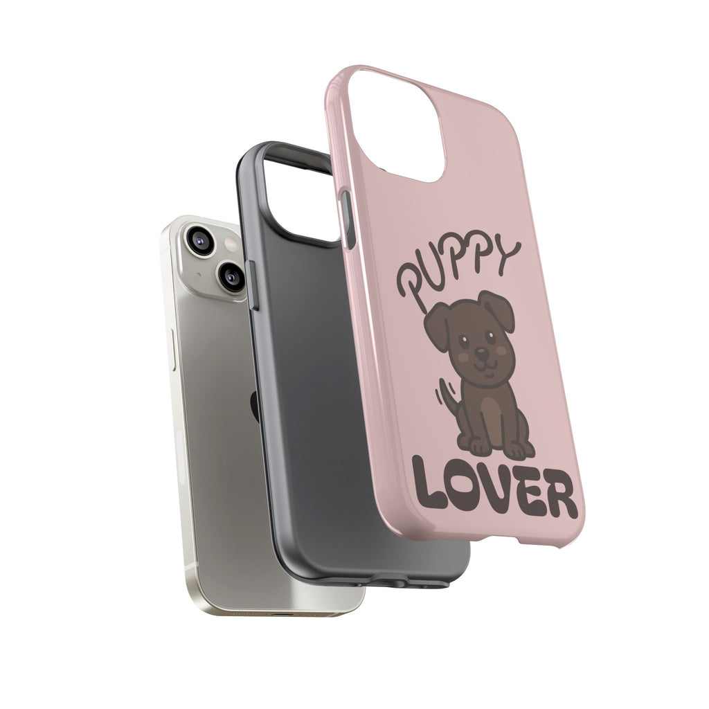 Puppy Lover Phone Case — Cute Brown Puppy Tough Phone Cover