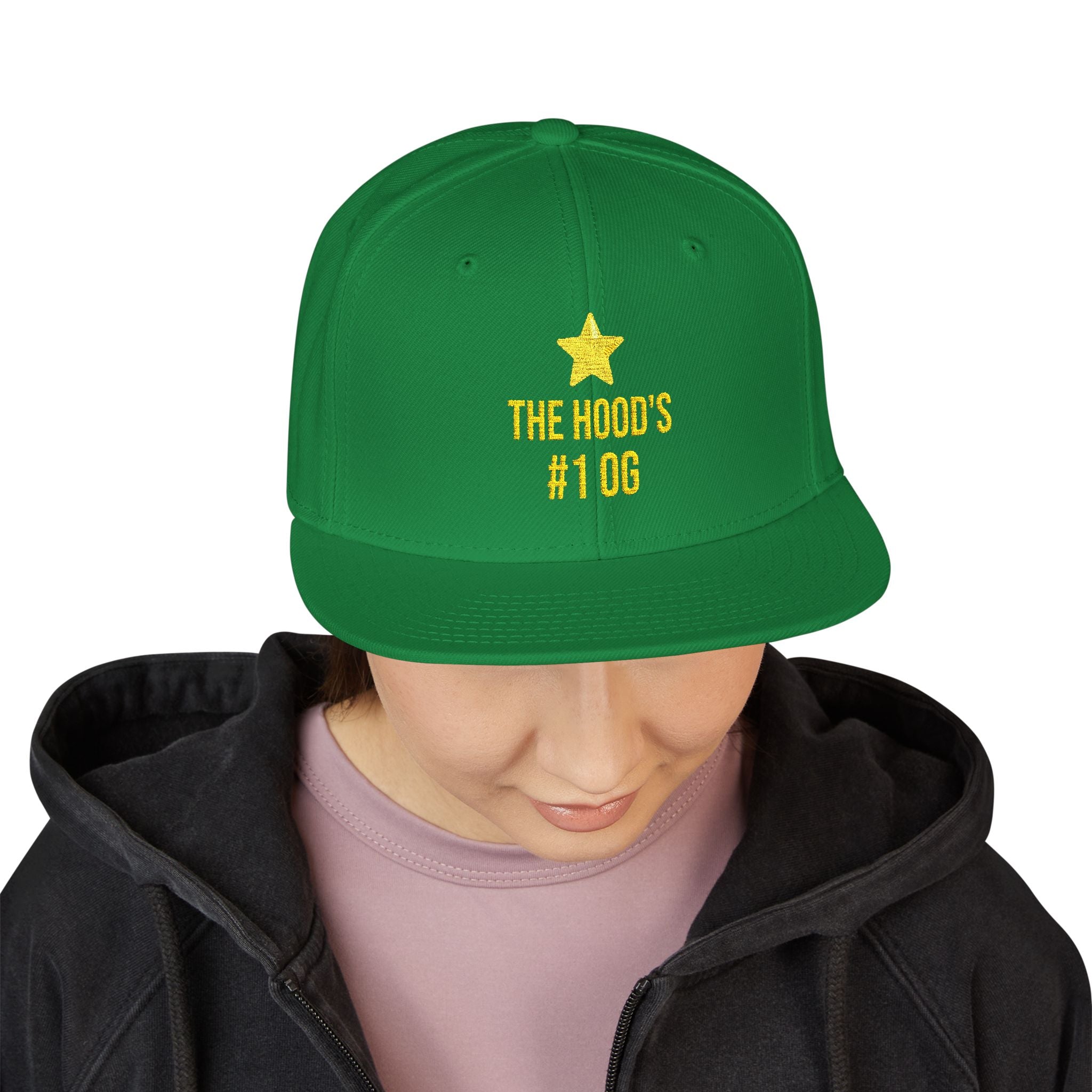 Hood's #1 OG Embroidered Snapback Hat — Street Style Cap