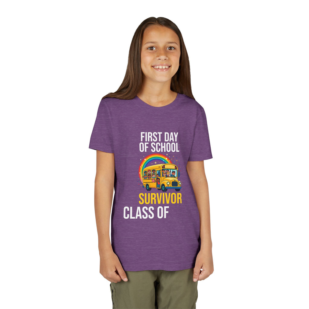 First Day Of School Survivor T-Shirt — Funny Back To School Kids Gift Tee