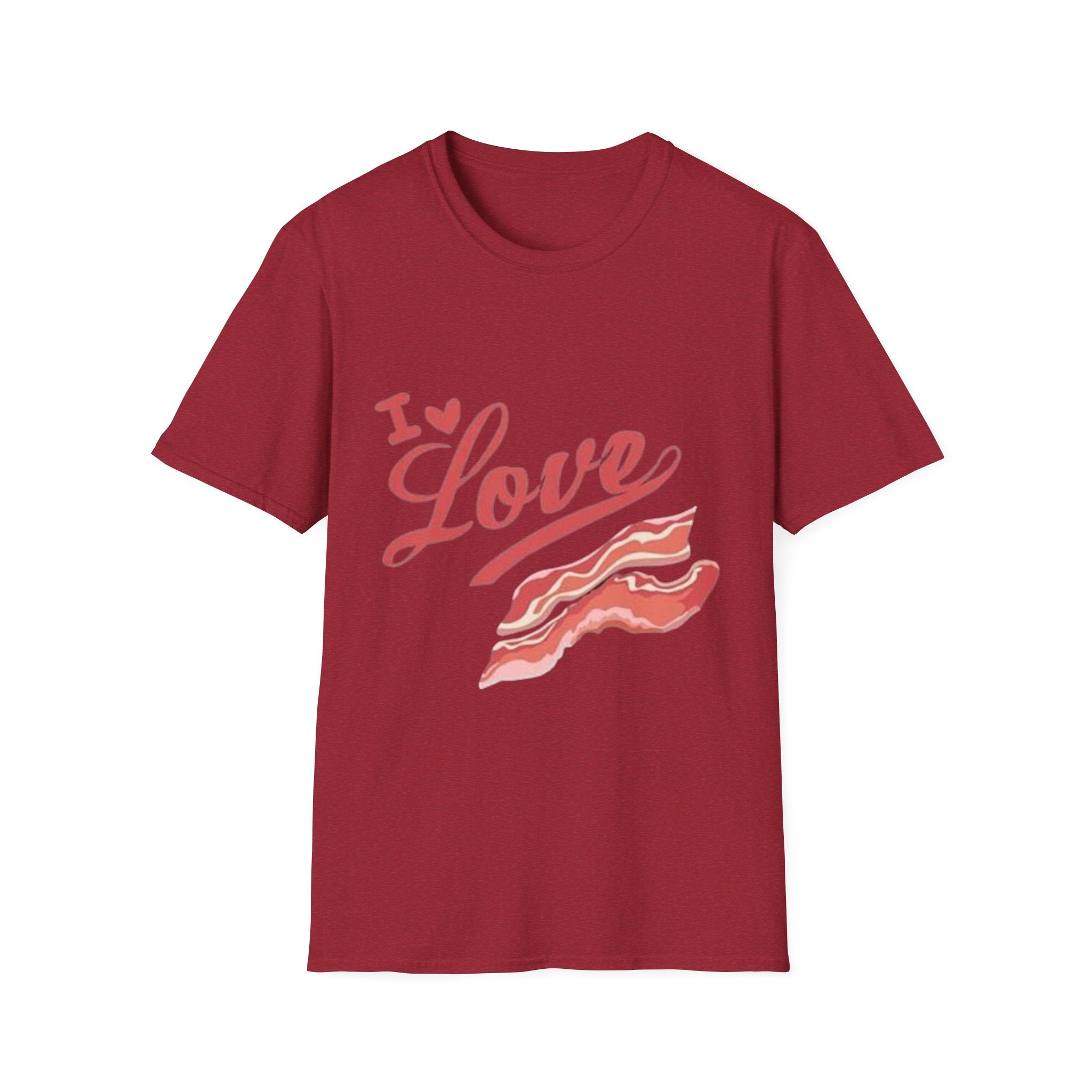 I Love Bacon T-Shirt — Retro Script Breakfast Tee