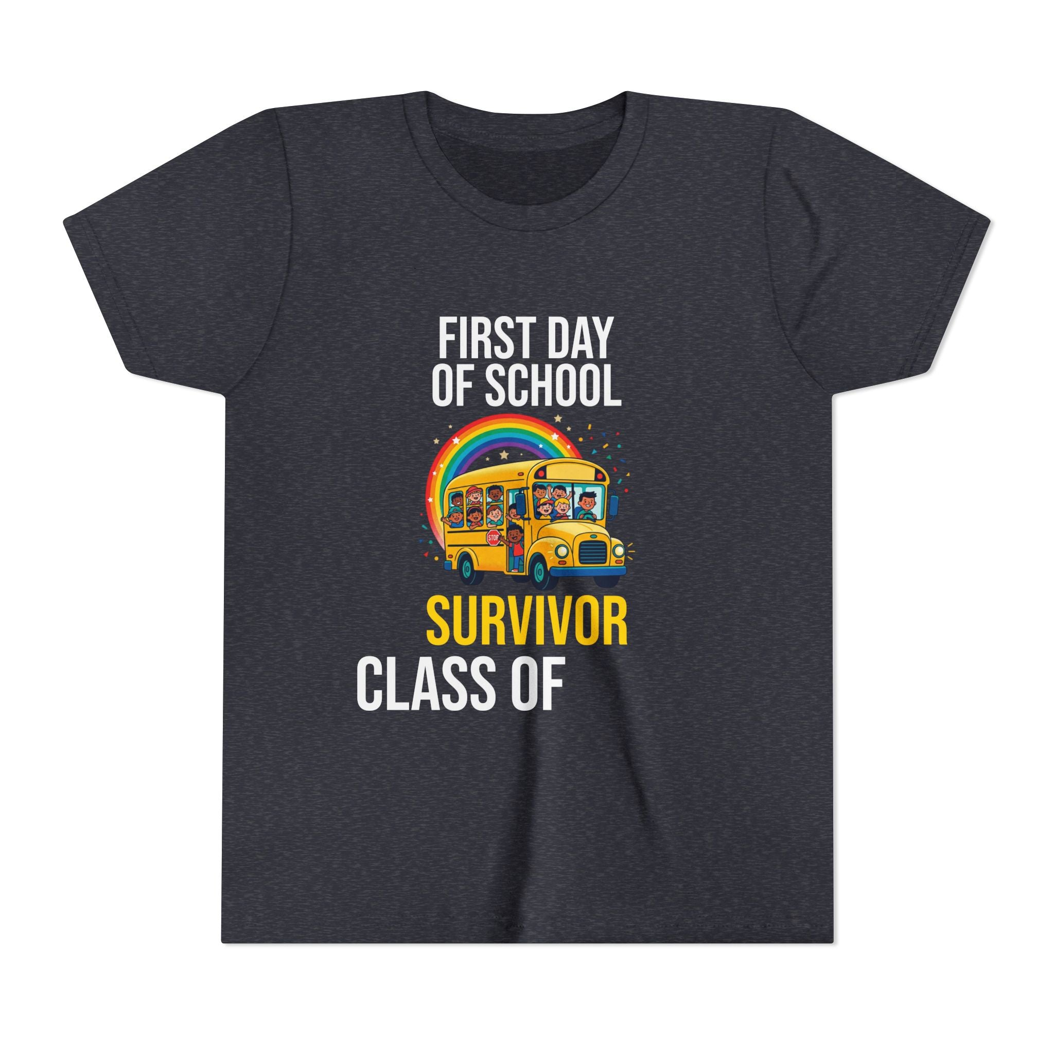 First Day Of School Survivor T-Shirt — Funny Back To School Kids Gift Tee
