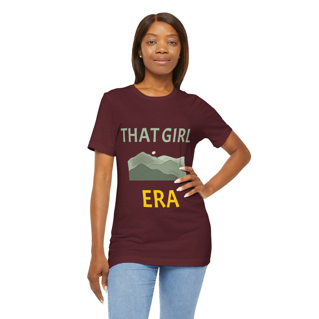 That Girl Era T-Shirt – Retro Mountain Graphic Tee for Empowered Women