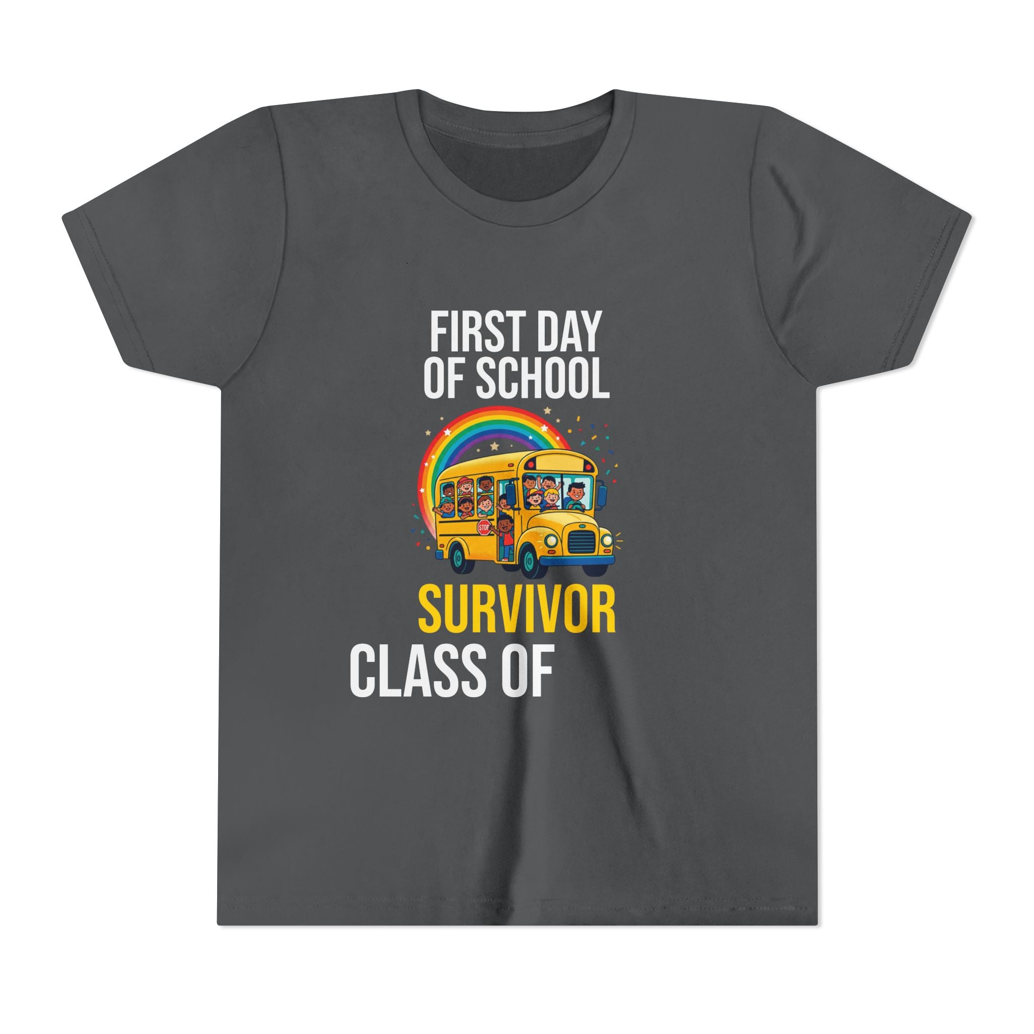 First Day Of School Survivor T-Shirt — Funny Back To School Kids Gift Tee