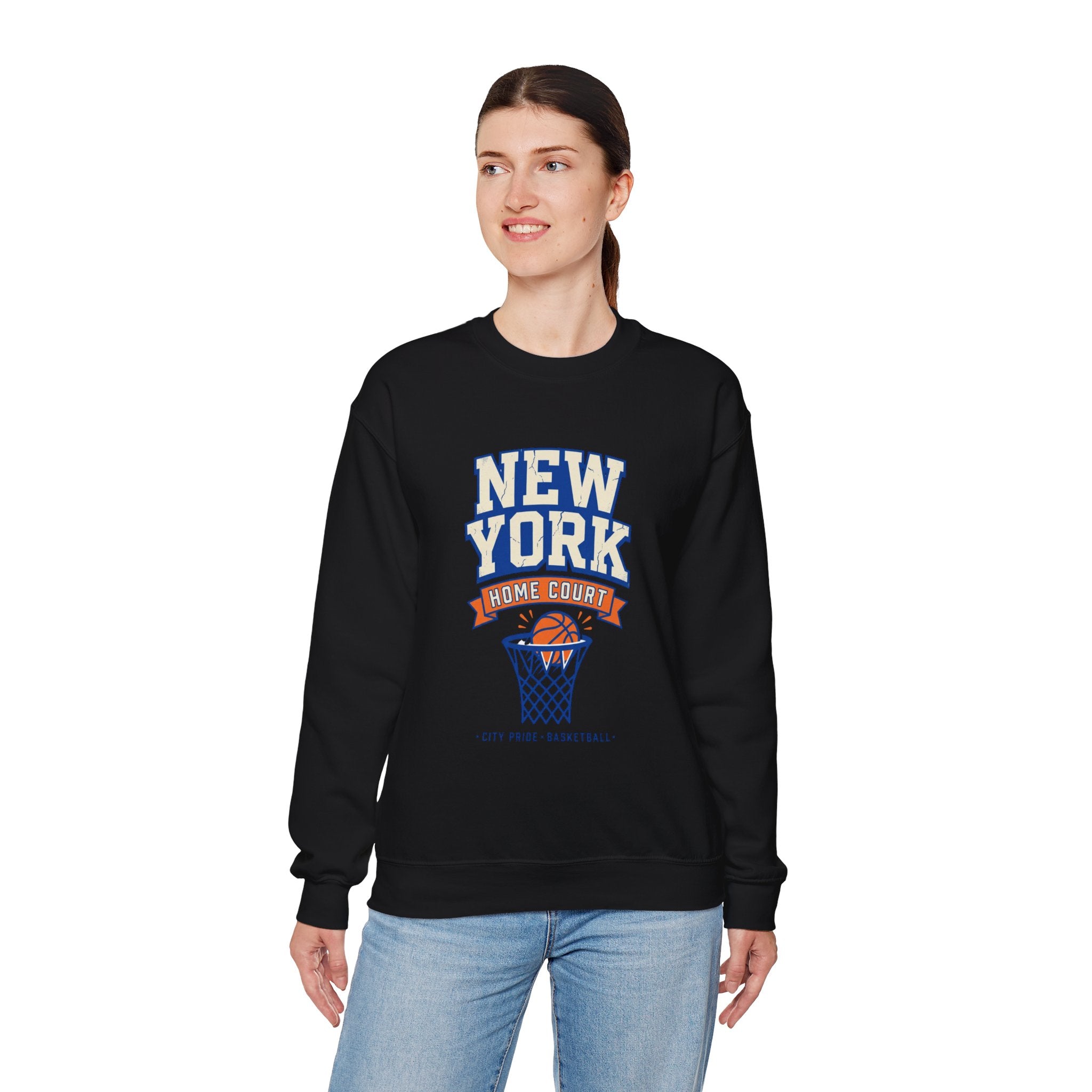 New York Home Court Sweatshirt | Vintage Basketball Pride