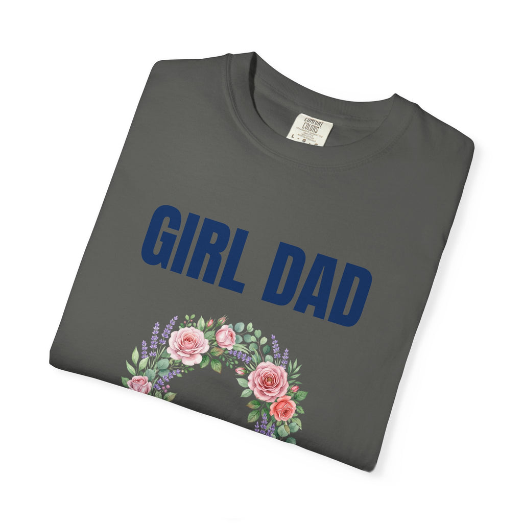 Girl Dad Floral Wreath T-Shirt — Proud Girl Dad Father's Day Gift Tee