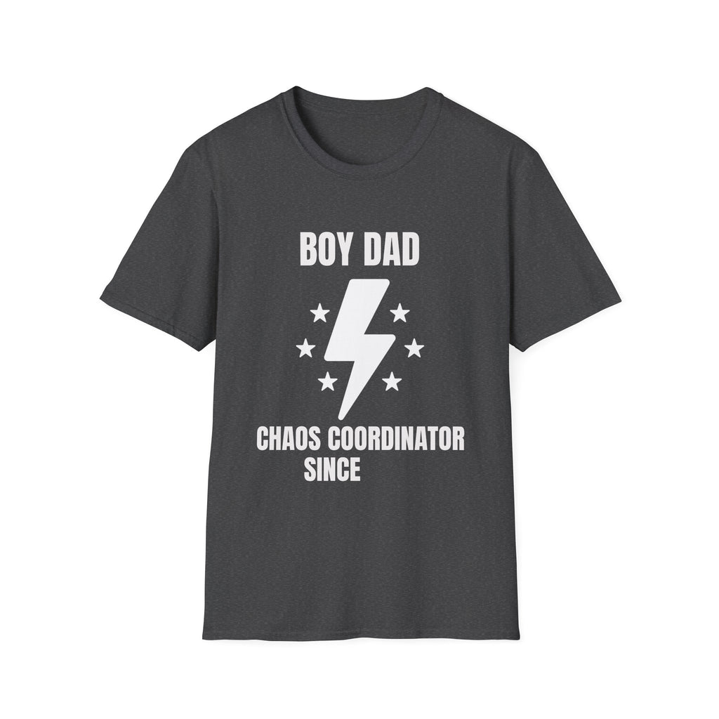 Boy Dad Chaos Coordinator T-Shirt — Funny Father's Day Gift Tee