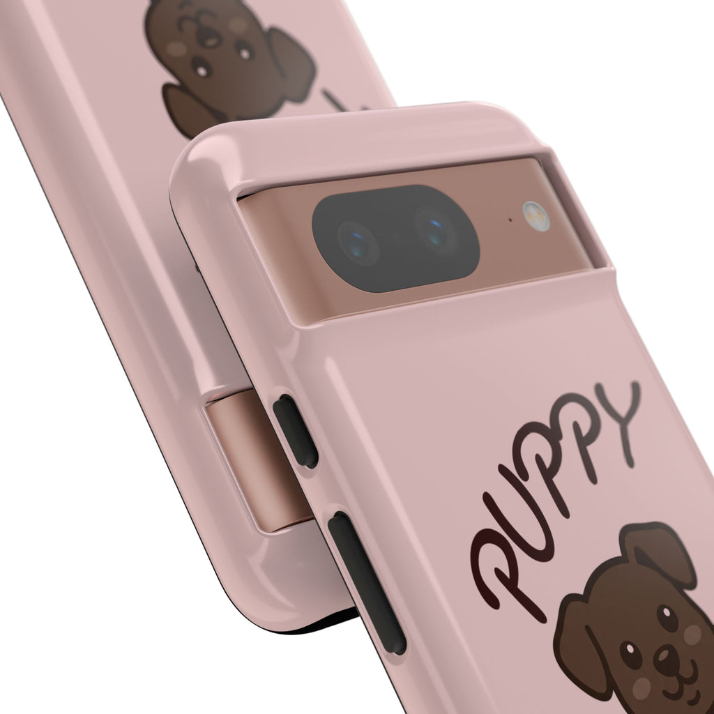 Puppy Lover Phone Case — Cute Brown Puppy Tough Phone Cover