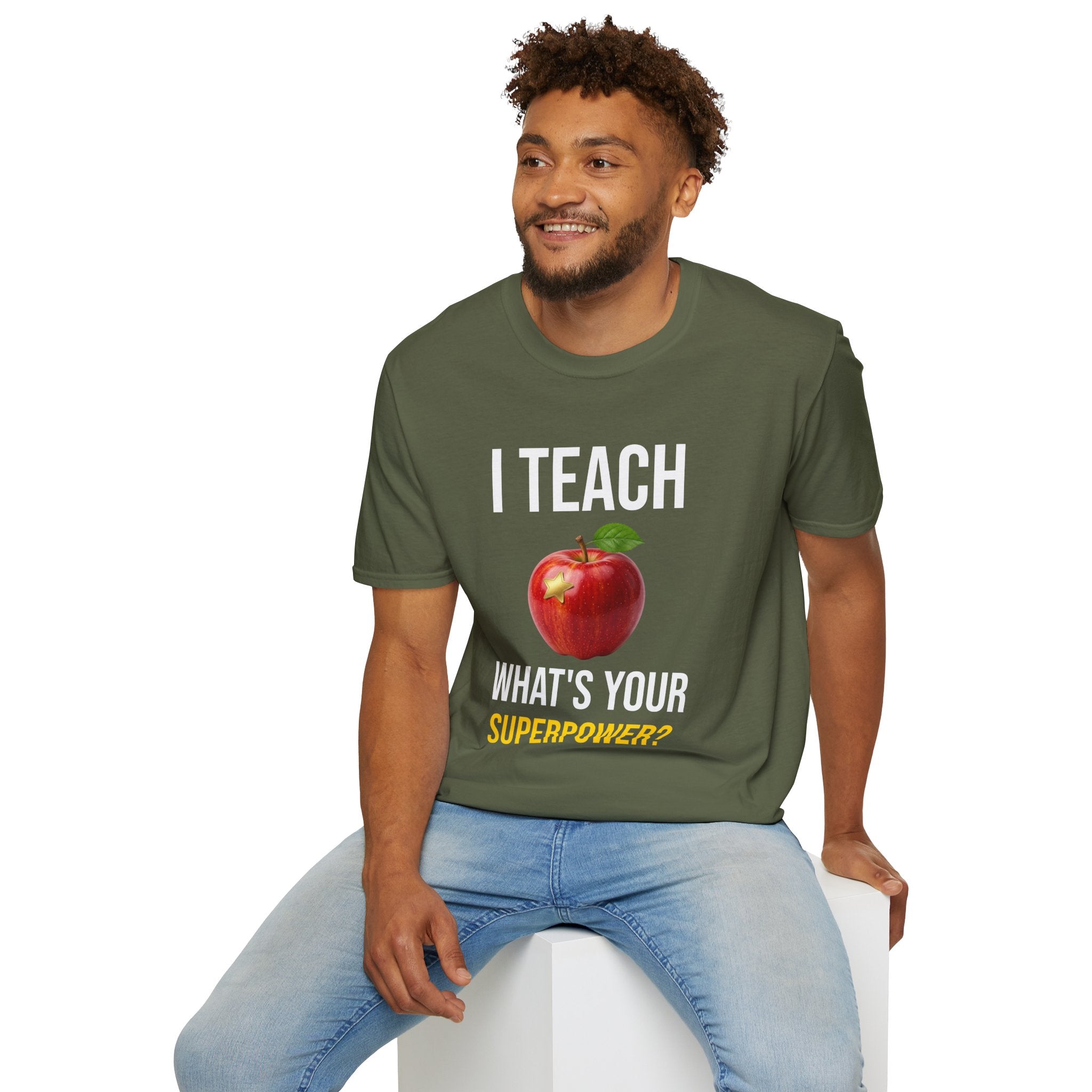 I Teach What's Your Superpower T-Shirt — Funny Teacher Gift Back To School Tee