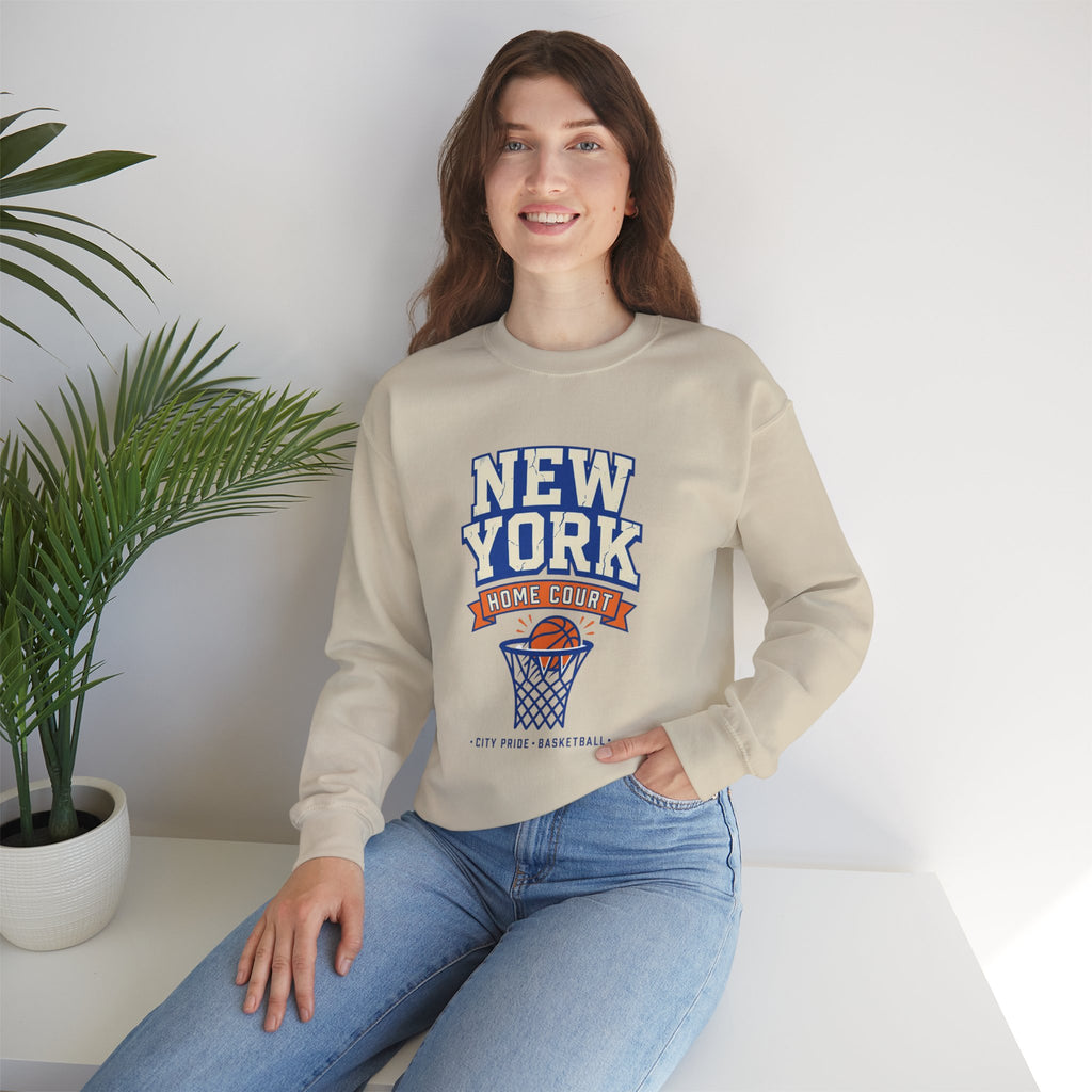 New York Home Court Sweatshirt | Vintage Basketball Pride