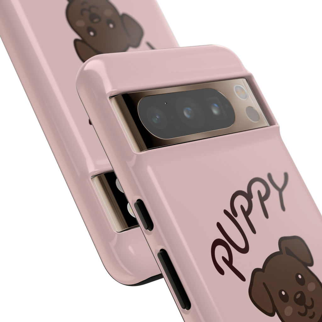 Puppy Lover Phone Case — Cute Brown Puppy Tough Phone Cover