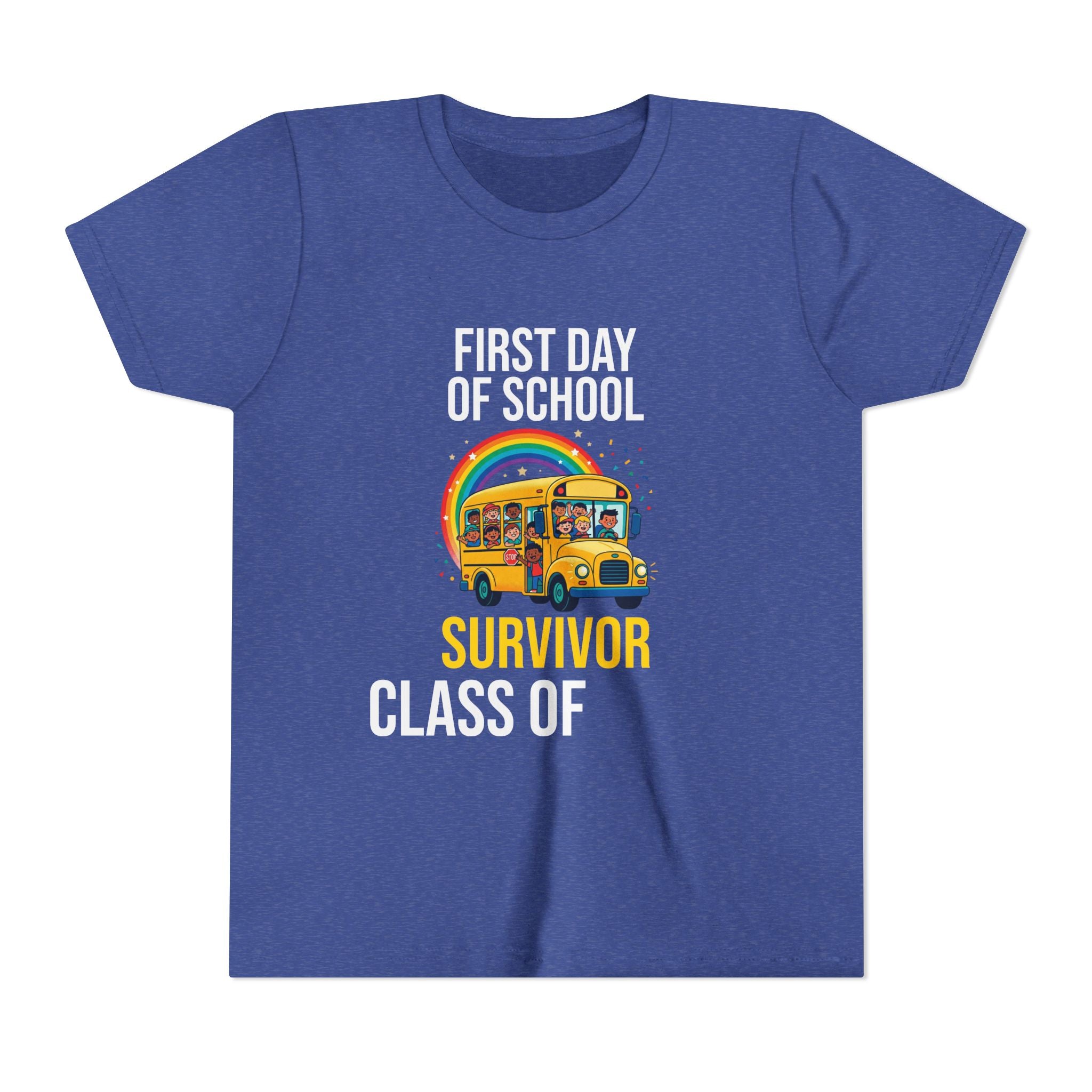 First Day Of School Survivor T-Shirt — Funny Back To School Kids Gift Tee