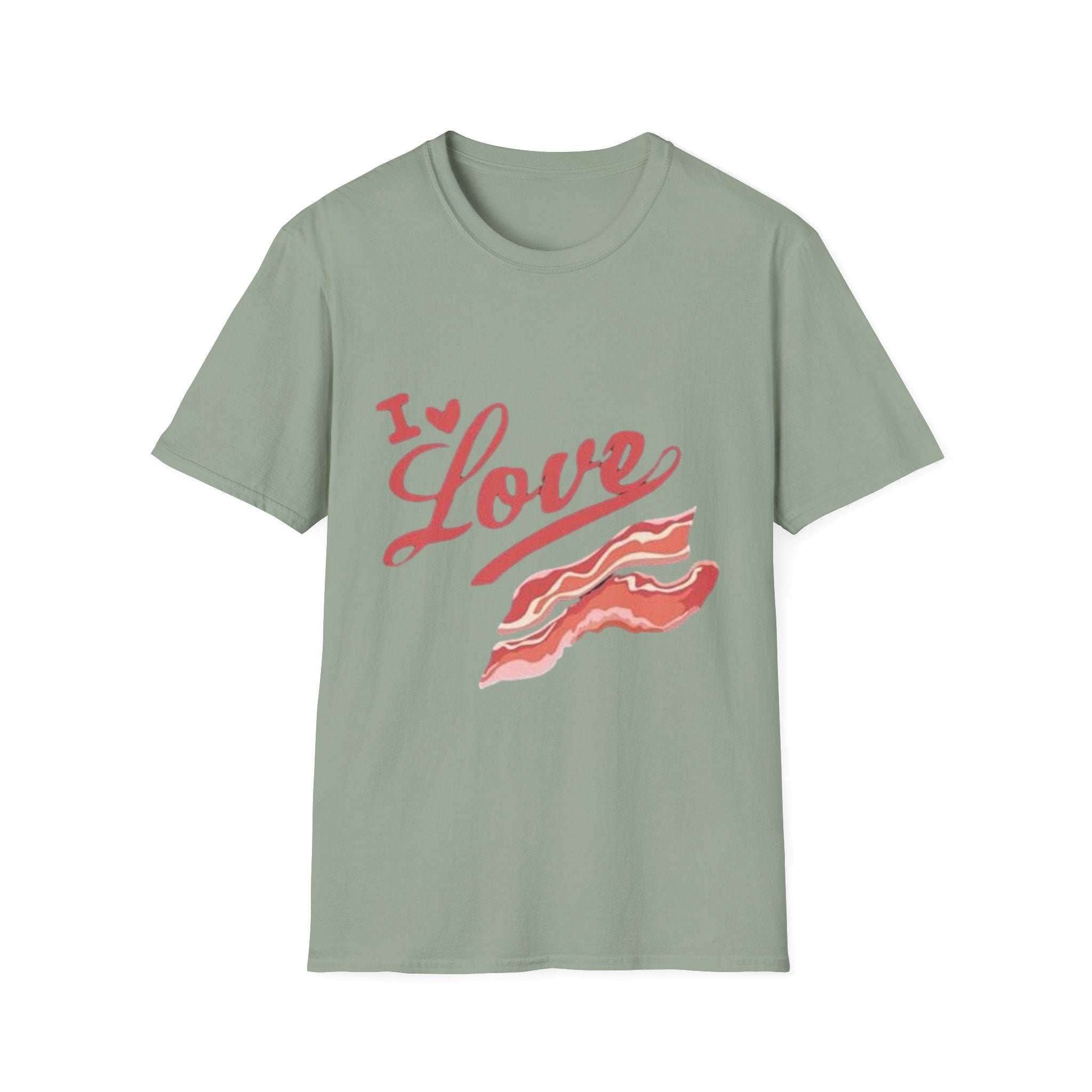I Love Bacon T-Shirt — Retro Script Breakfast Tee