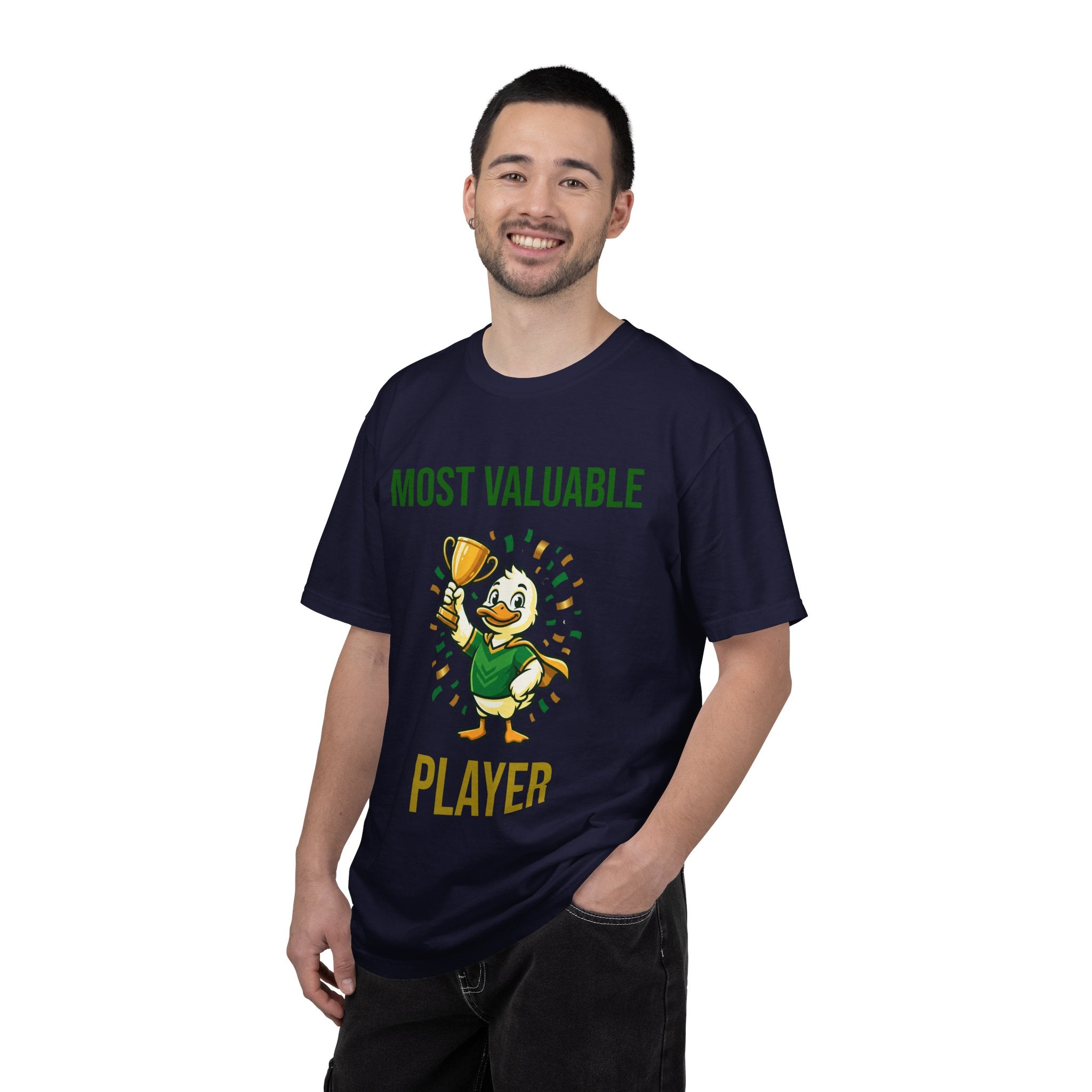 MVP Duck T‑Shirt — "Most Valuable Player" Cute Trophy Cartoon Tee