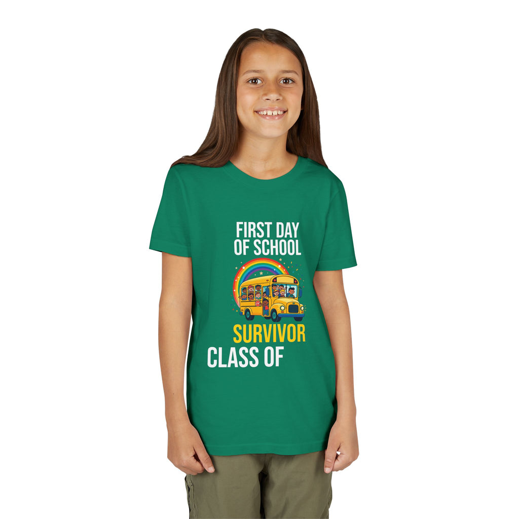 First Day Of School Survivor T-Shirt — Funny Back To School Kids Gift Tee