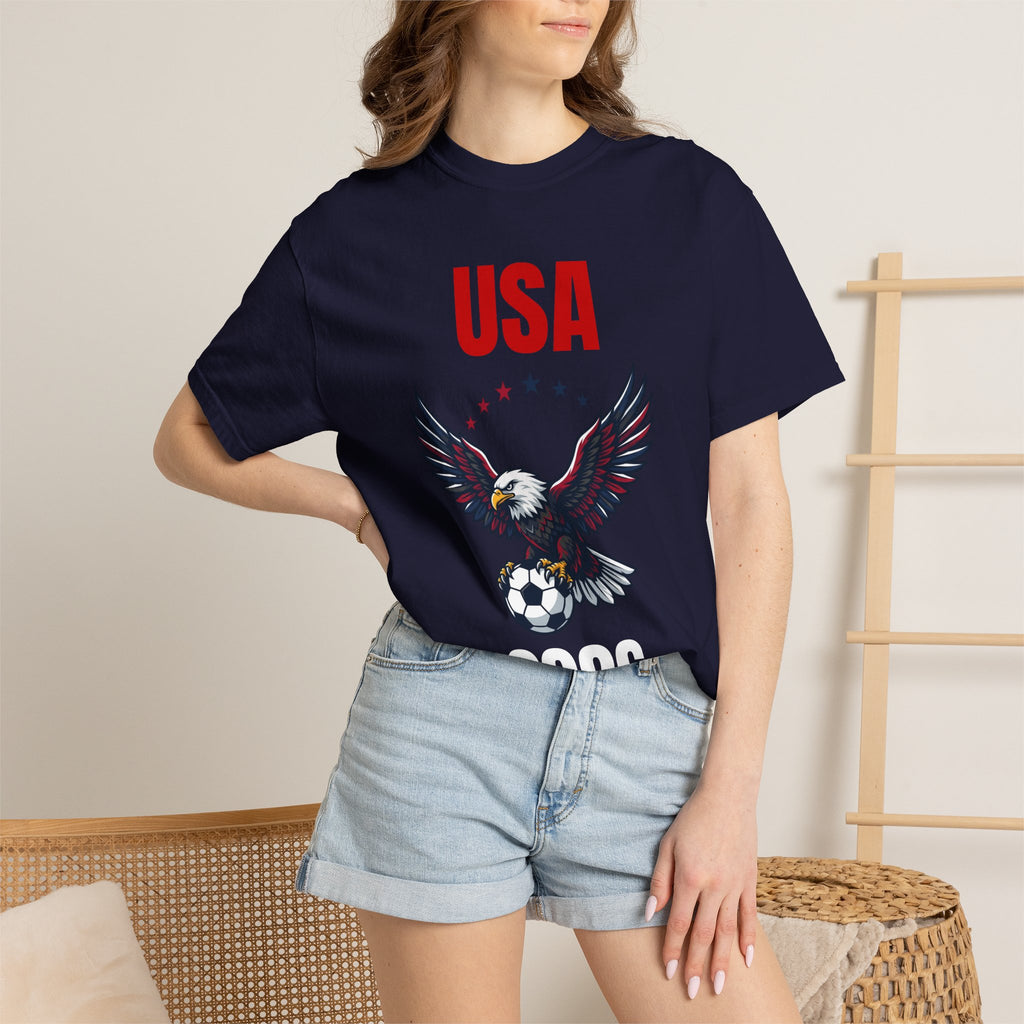 USA 2026 Eagle Soccer T-Shirt — Patriotic Men’s Women’s Team Fan Tee