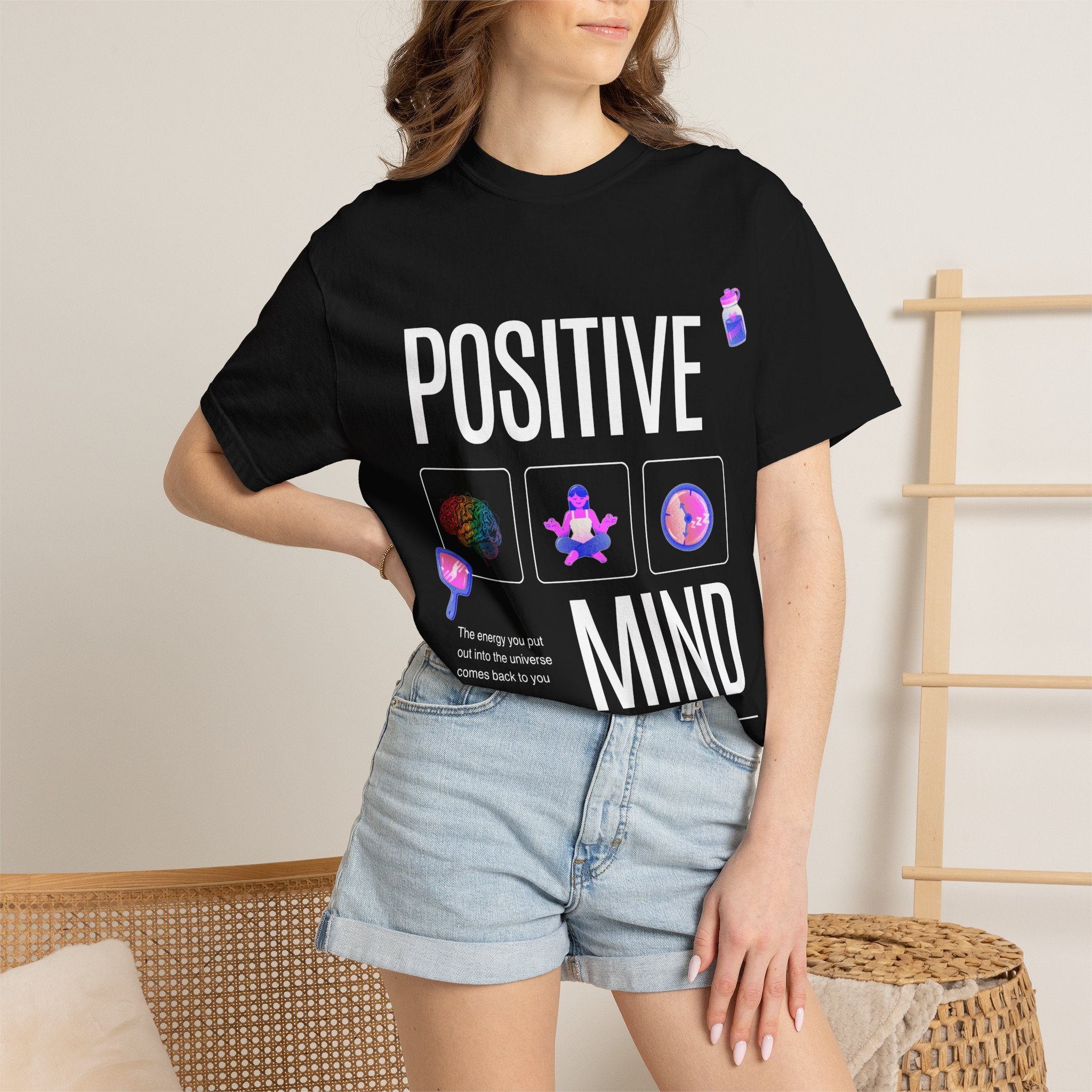Positive Mind T-Shirt — Inspirational Mental Health Graphic Tee