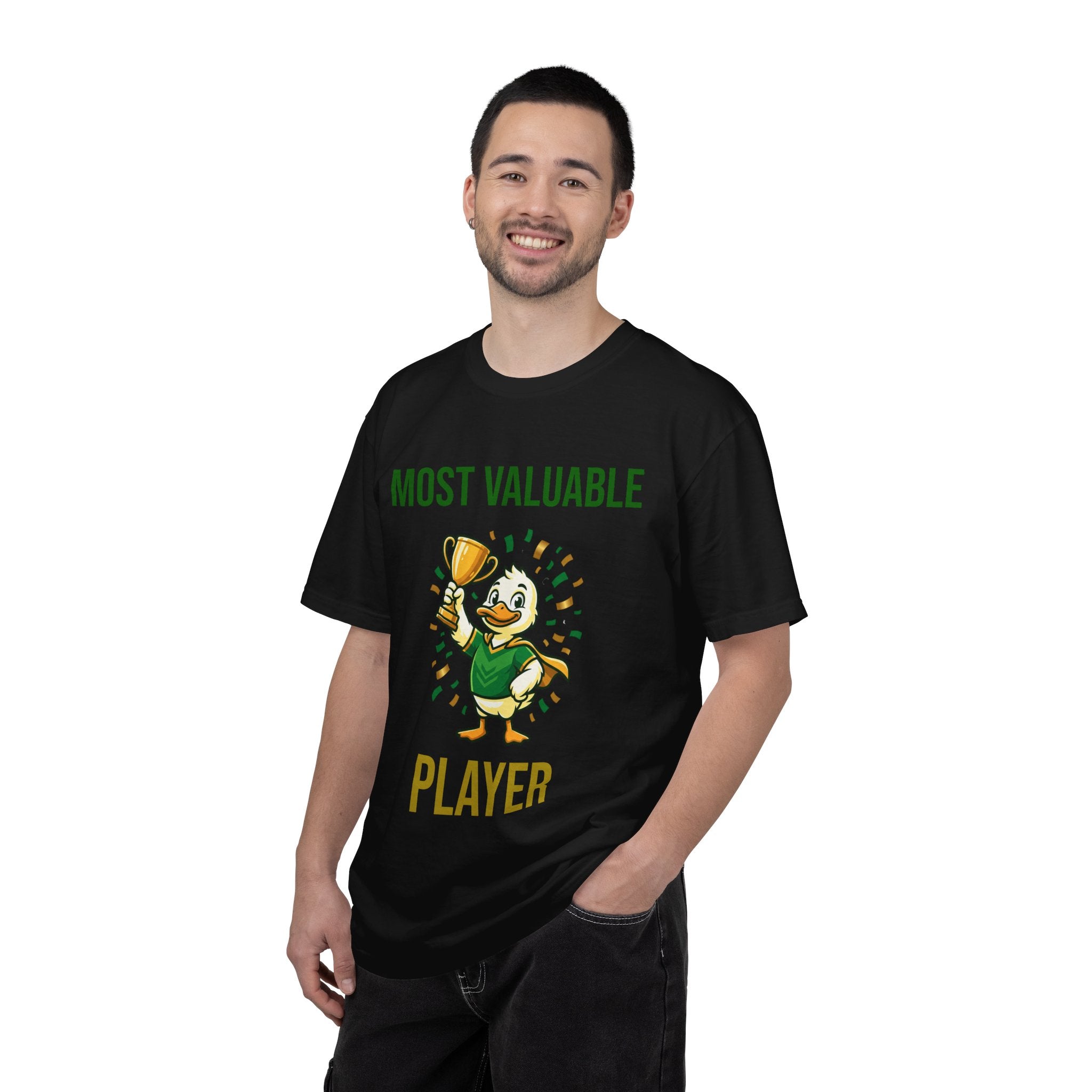 MVP Duck T‑Shirt — "Most Valuable Player" Cute Trophy Cartoon Tee