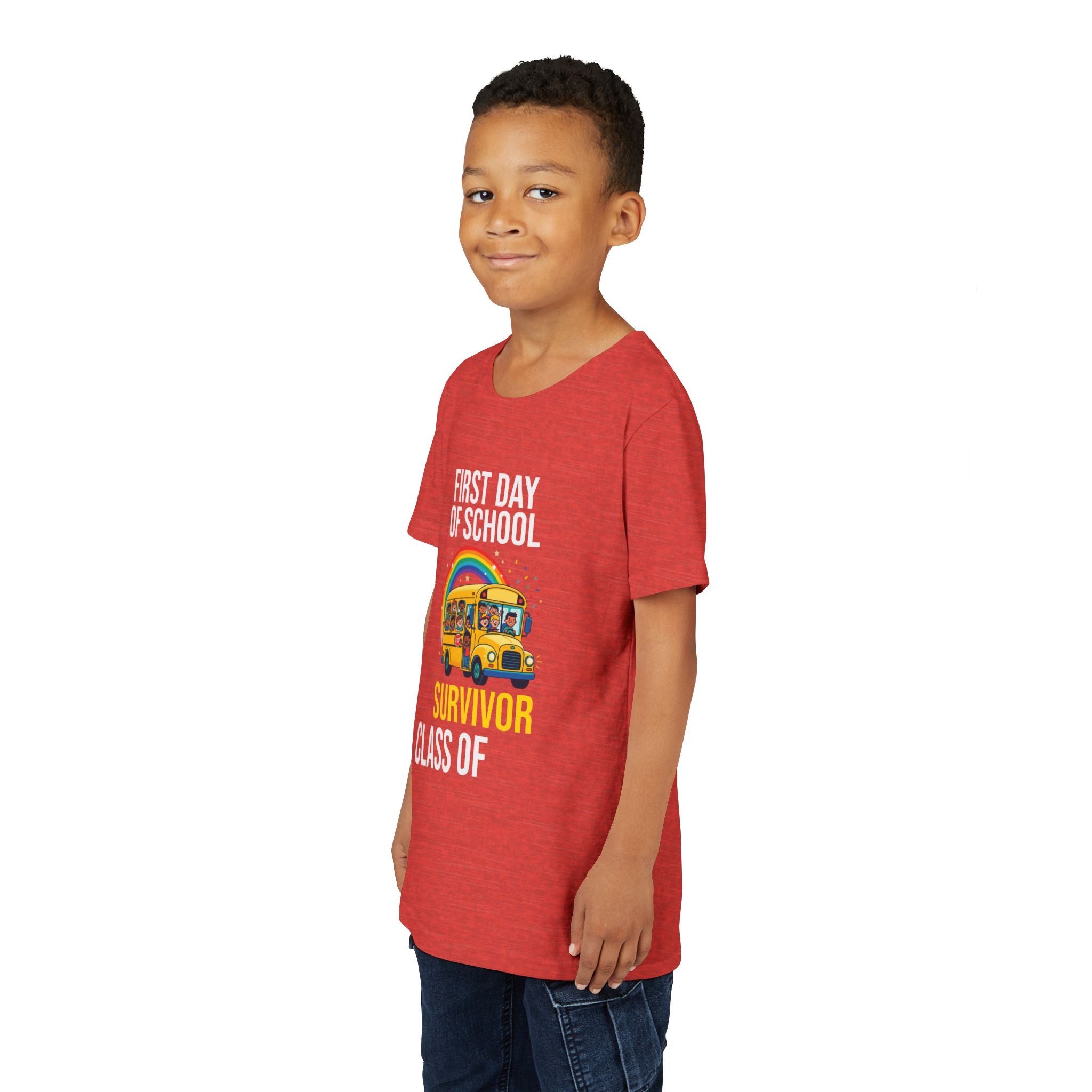 First Day Of School Survivor T-Shirt — Funny Back To School Kids Gift Tee