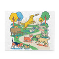 Dog Park Jigsaw Puzzle — Playful Dogs Scene (120/252 pcs)