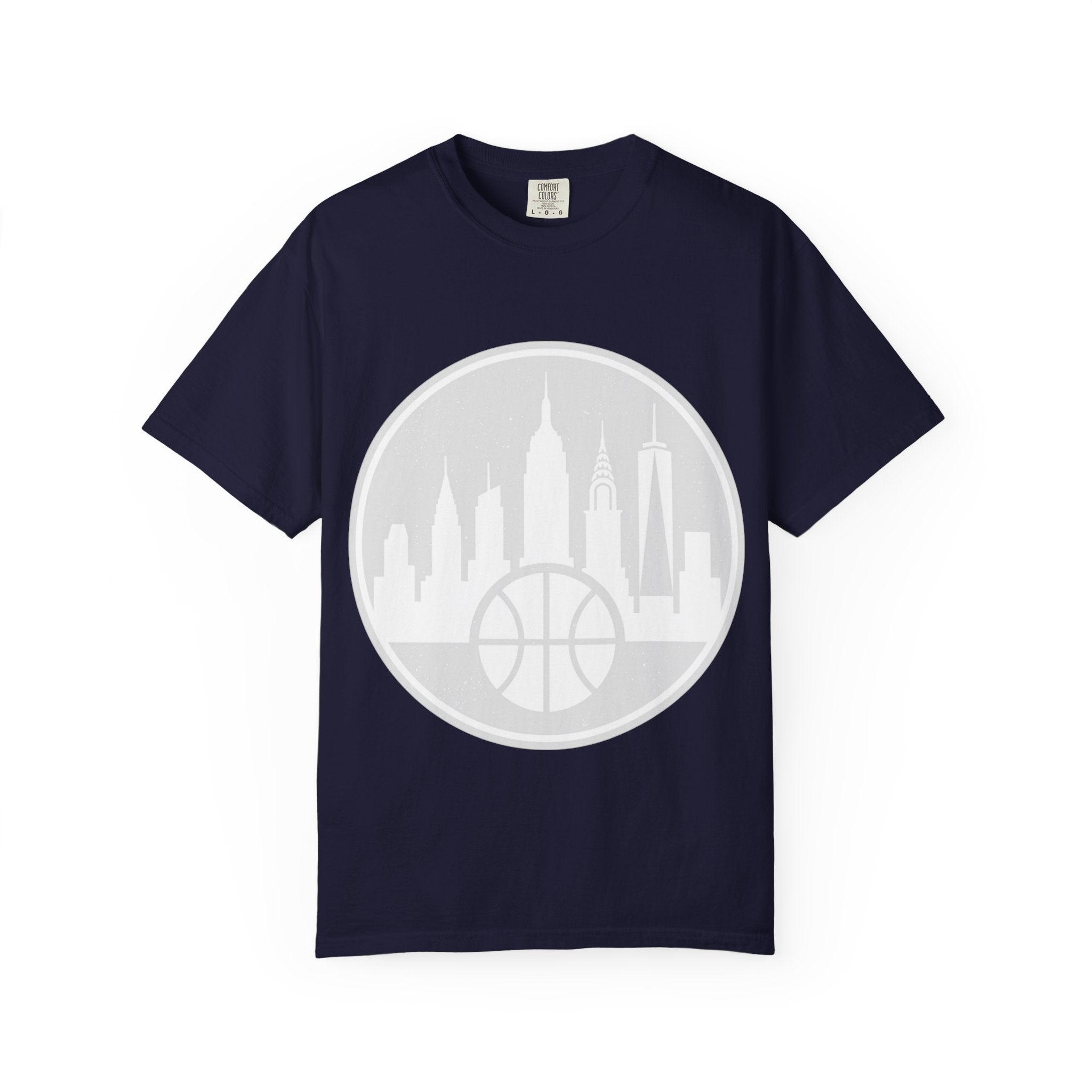 City Skyline Basketball T-Shirt — Urban Basketball Graphic Tee