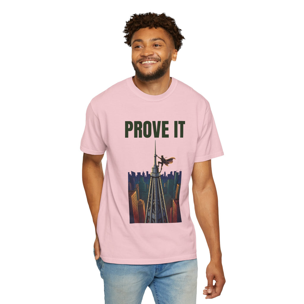 Prove It T‑Shirt — Parkour Rooftop Silhouette Graphic Tee