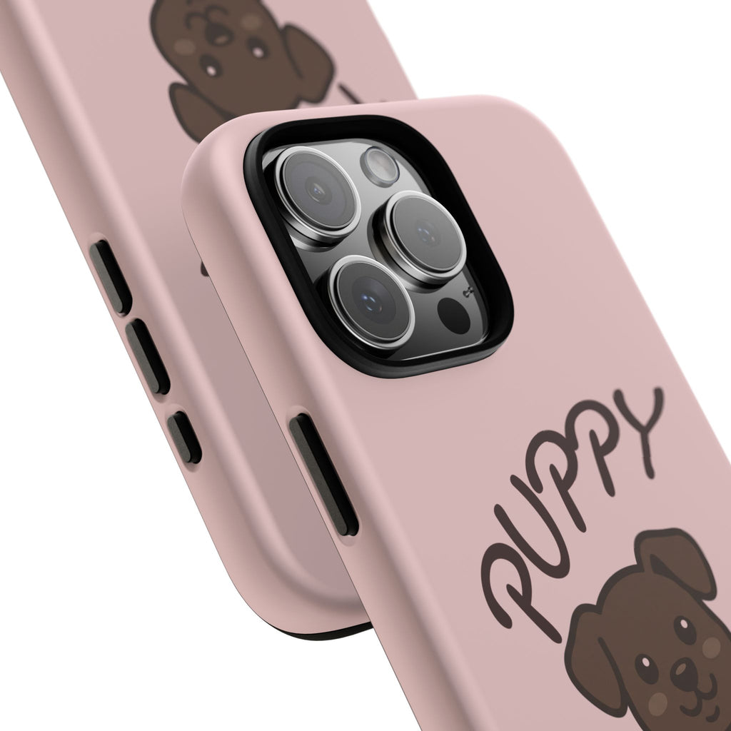 Puppy Lover Phone Case — Cute Brown Puppy Tough Phone Cover