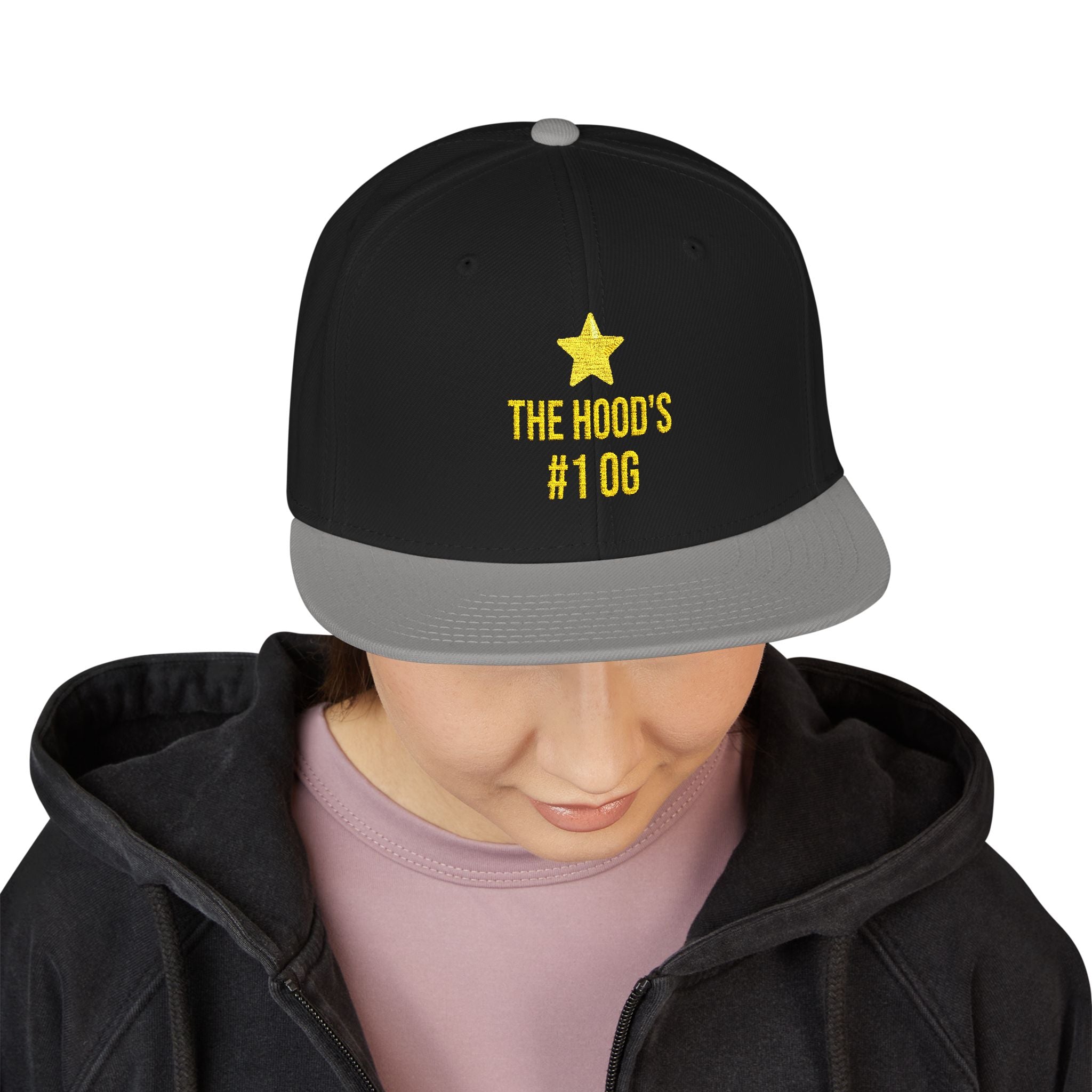 Hood's #1 OG Embroidered Snapback Hat — Street Style Cap