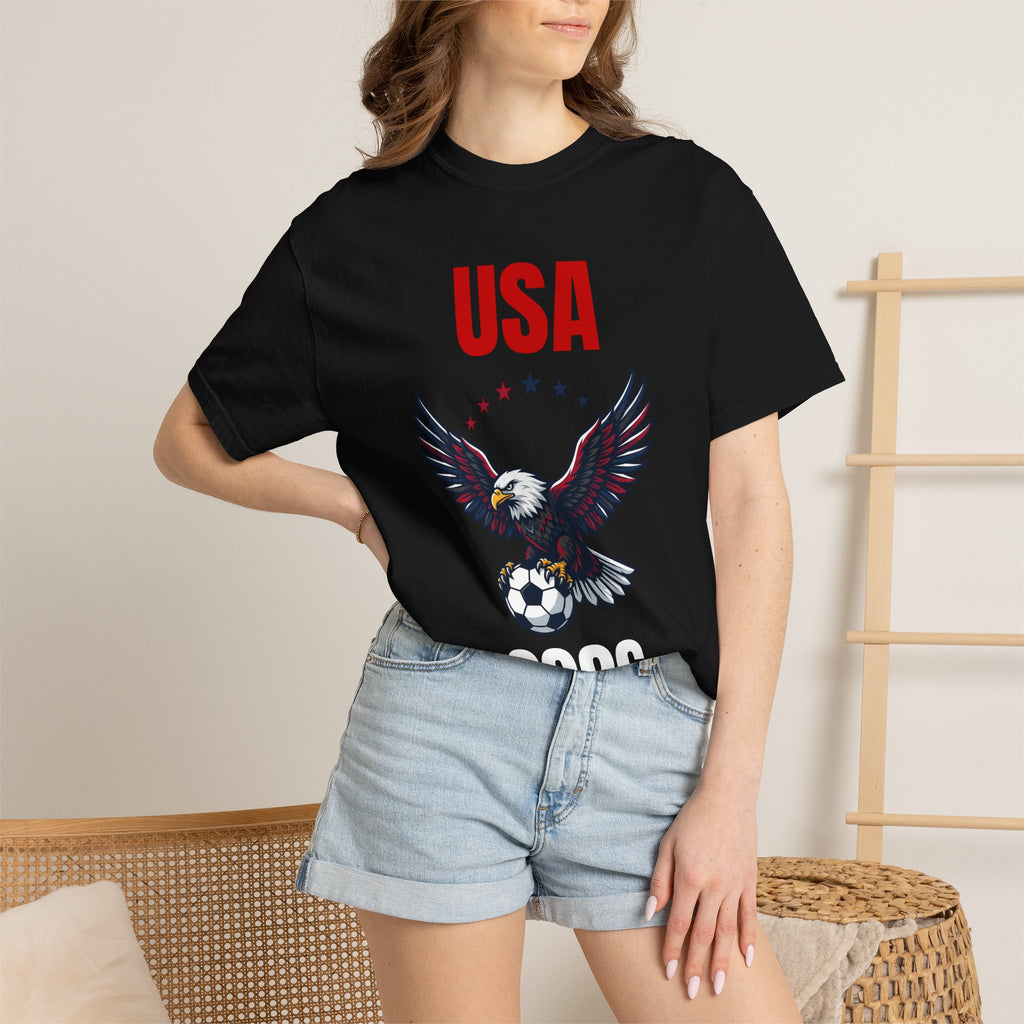 USA 2026 Eagle Soccer T-Shirt — Patriotic Men’s Women’s Team Fan Tee