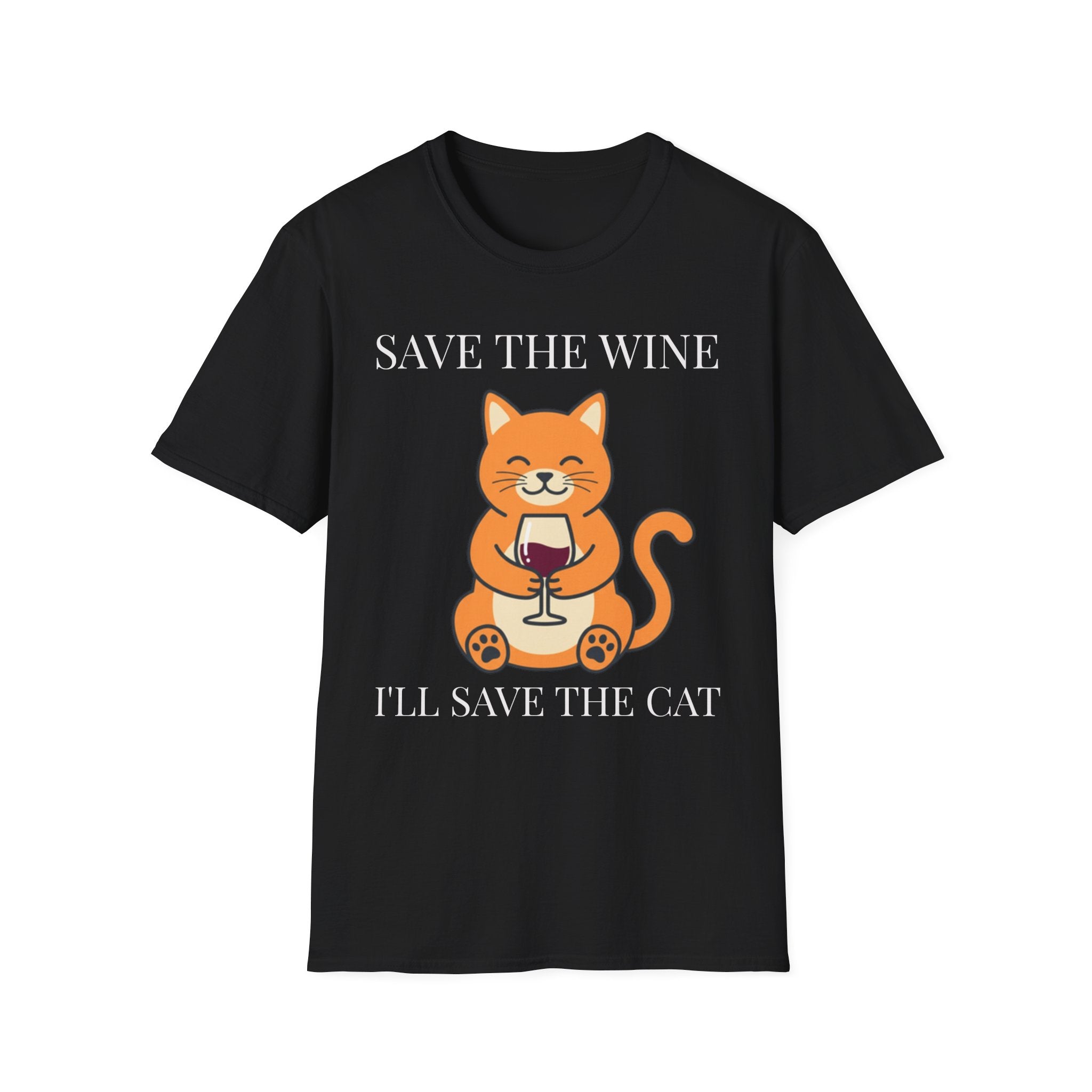 Cat Mom Wine Shirt — Funny Cat Lady Tee, Gift for Her