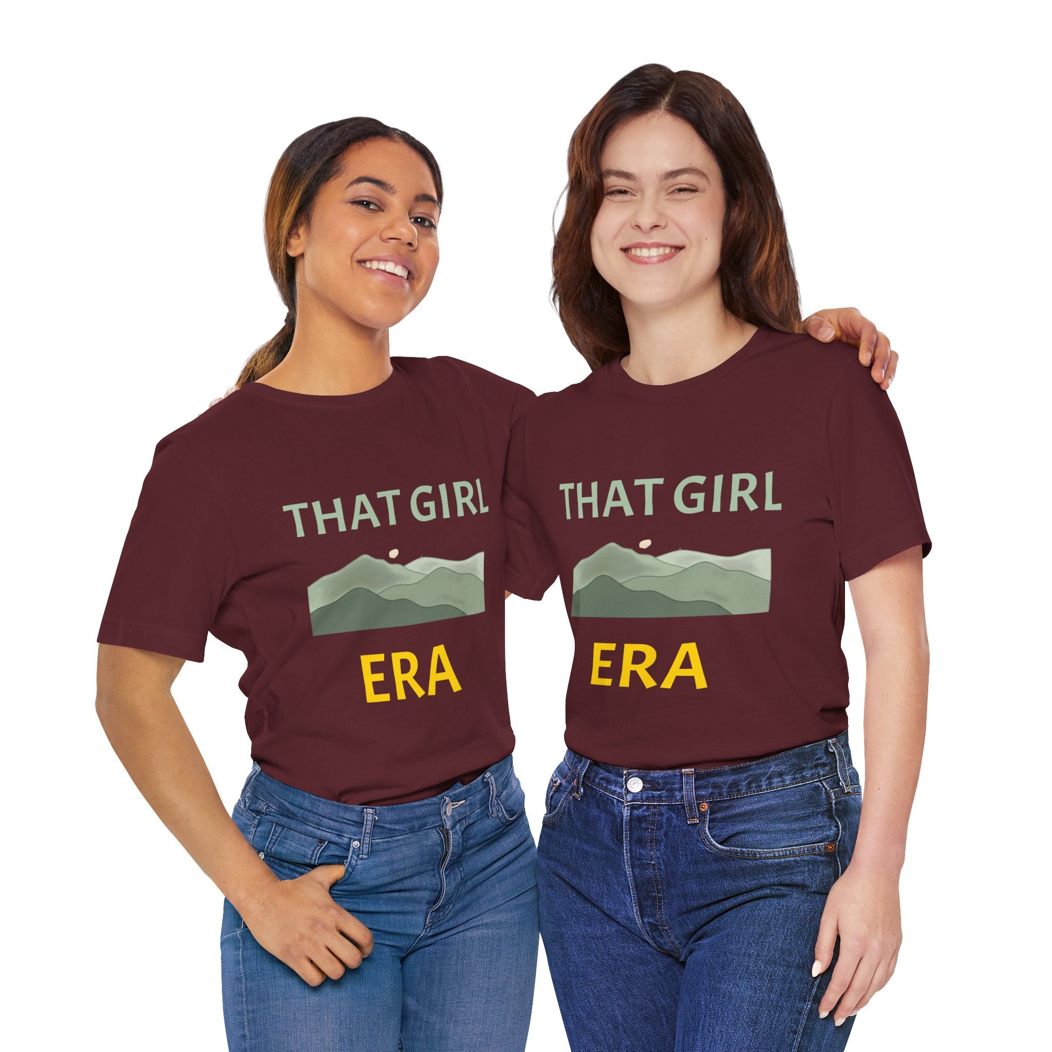 That Girl Era T-Shirt – Retro Mountain Graphic Tee for Empowered Women