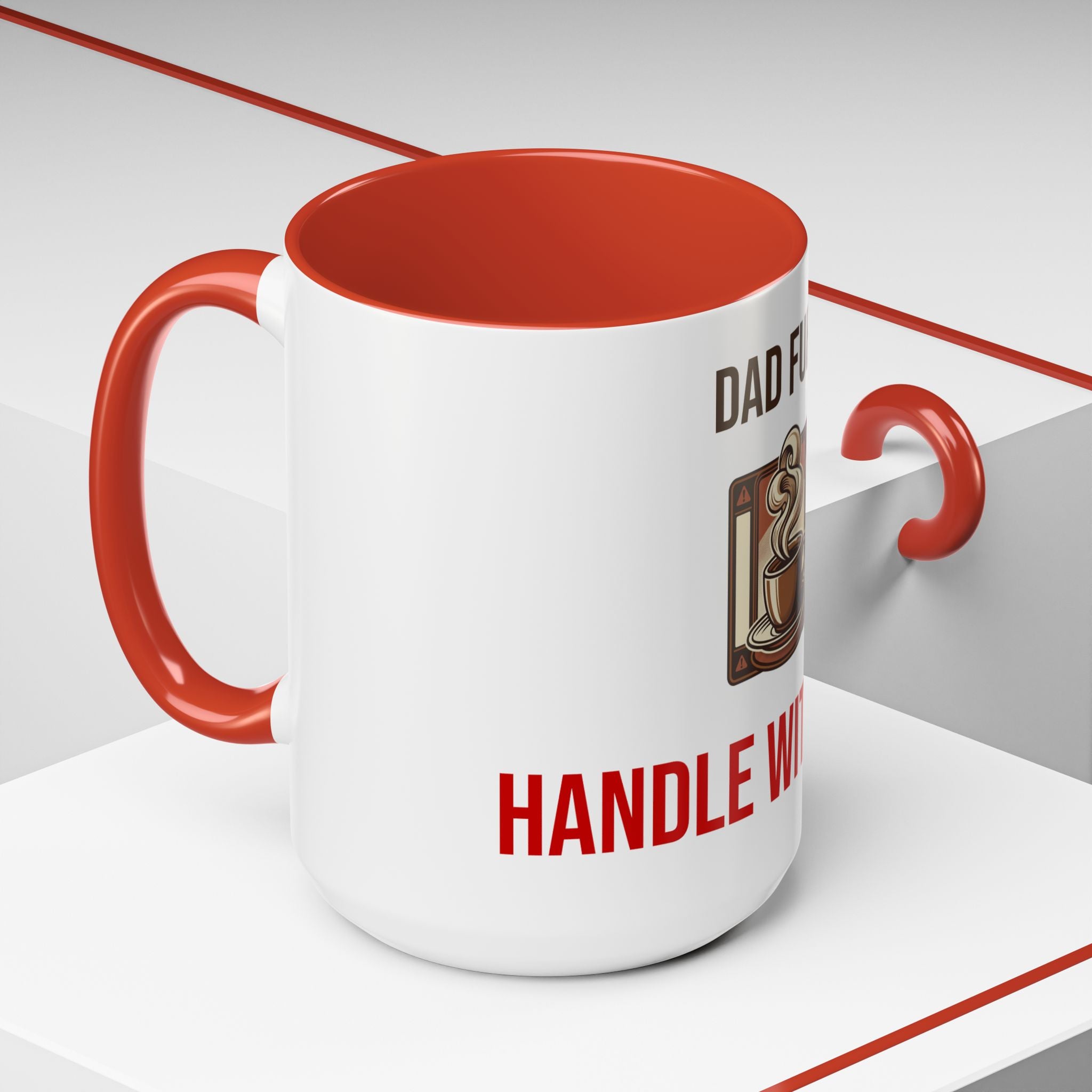 Dad Fuel Coffee Mug — Funny Father's Day Gift Mug Handle With Care 11oz or 15oz