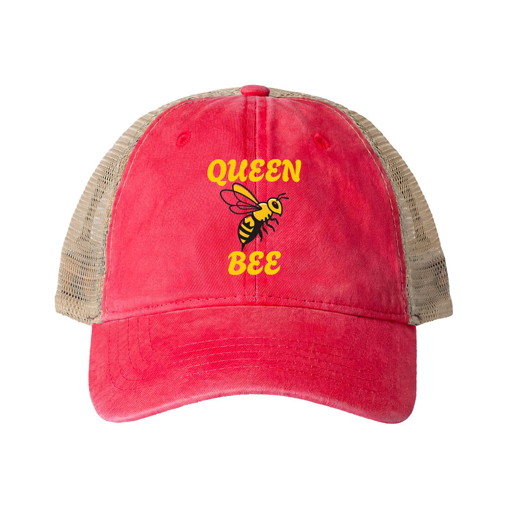 Queen Bee Energy Women's Washed Mesh-Back Cap