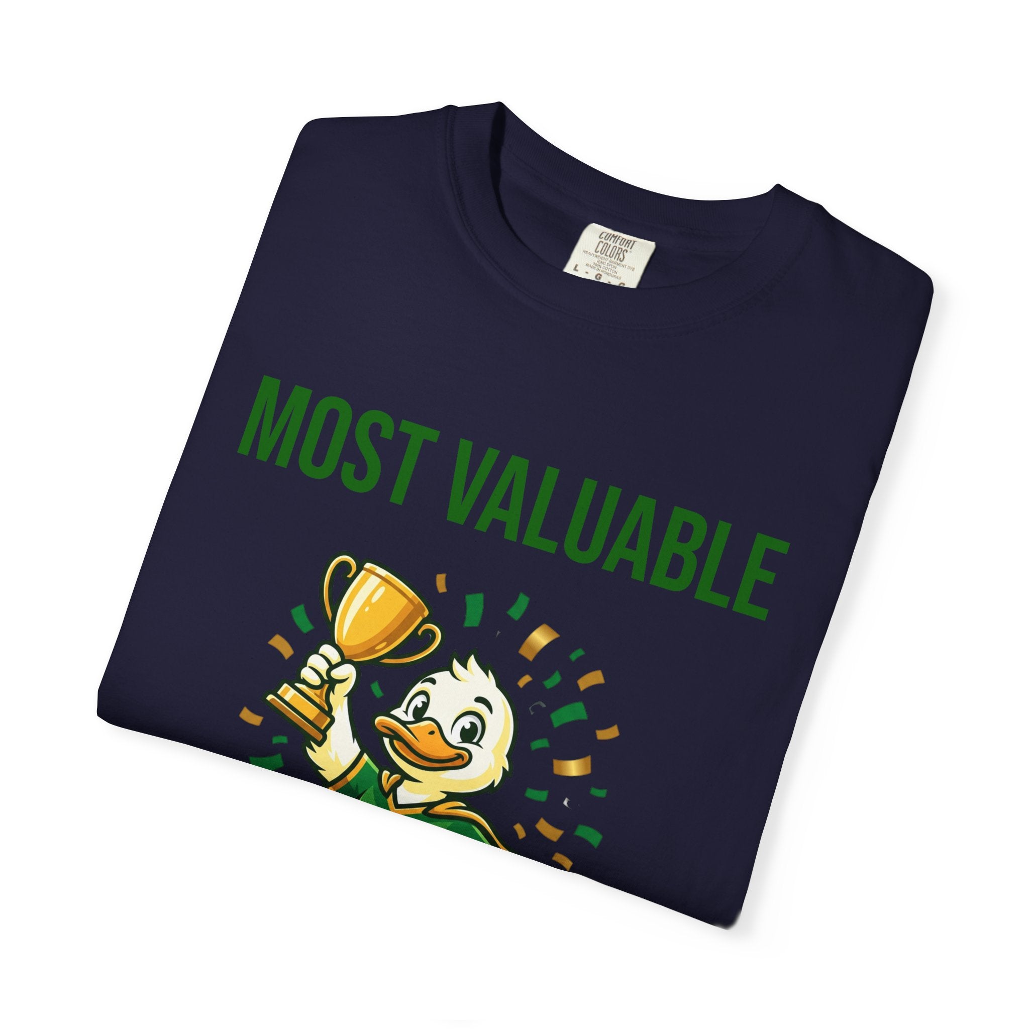 MVP Duck T‑Shirt — "Most Valuable Player" Cute Trophy Cartoon Tee