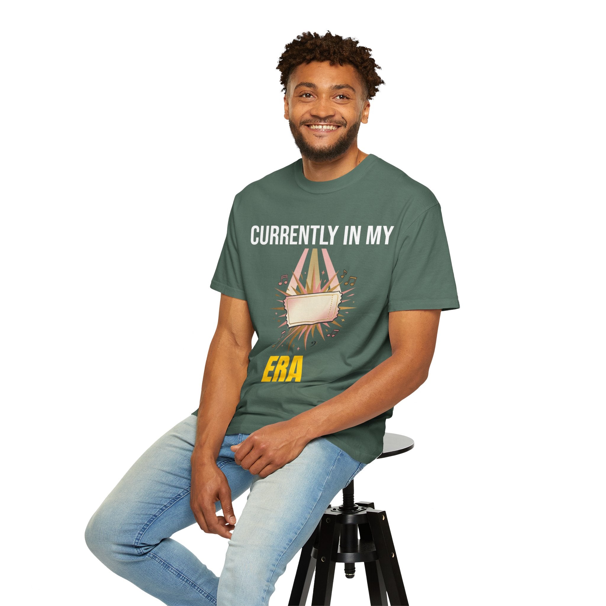 Currently In My Era T-Shirt — Vintage Garment-Dyed Graphic Tee