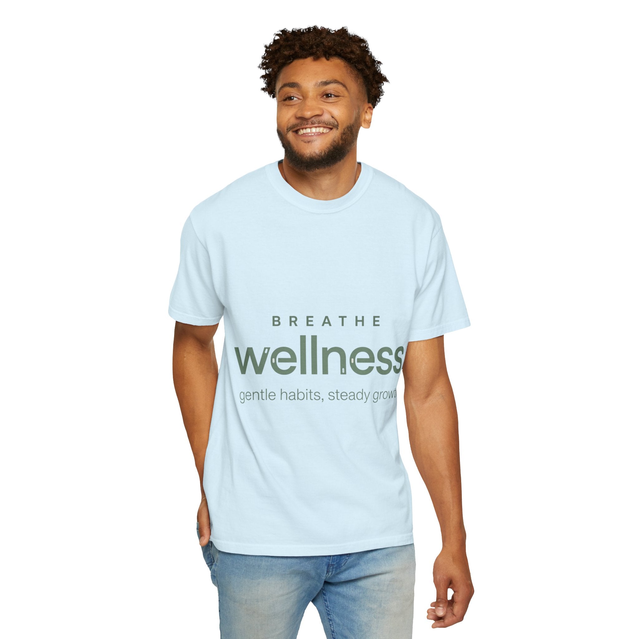 Wellness Breath T-Shirt — "Breathe Wellness" Mindful Graphic Tee