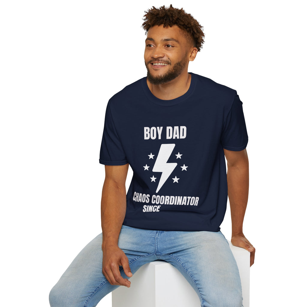 Boy Dad Chaos Coordinator T-Shirt — Funny Father's Day Gift Tee