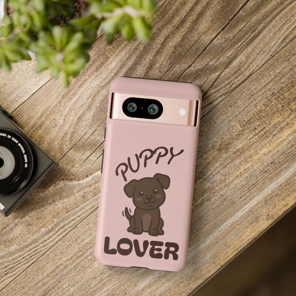 Puppy Lover Phone Case — Cute Brown Puppy Tough Phone Cover