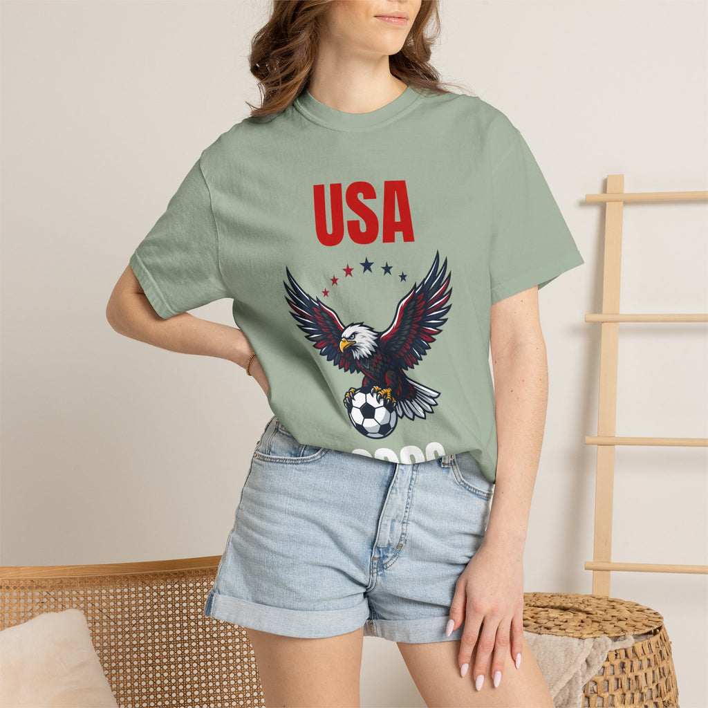 USA 2026 Eagle Soccer T-Shirt — Patriotic Men’s Women’s Team Fan Tee
